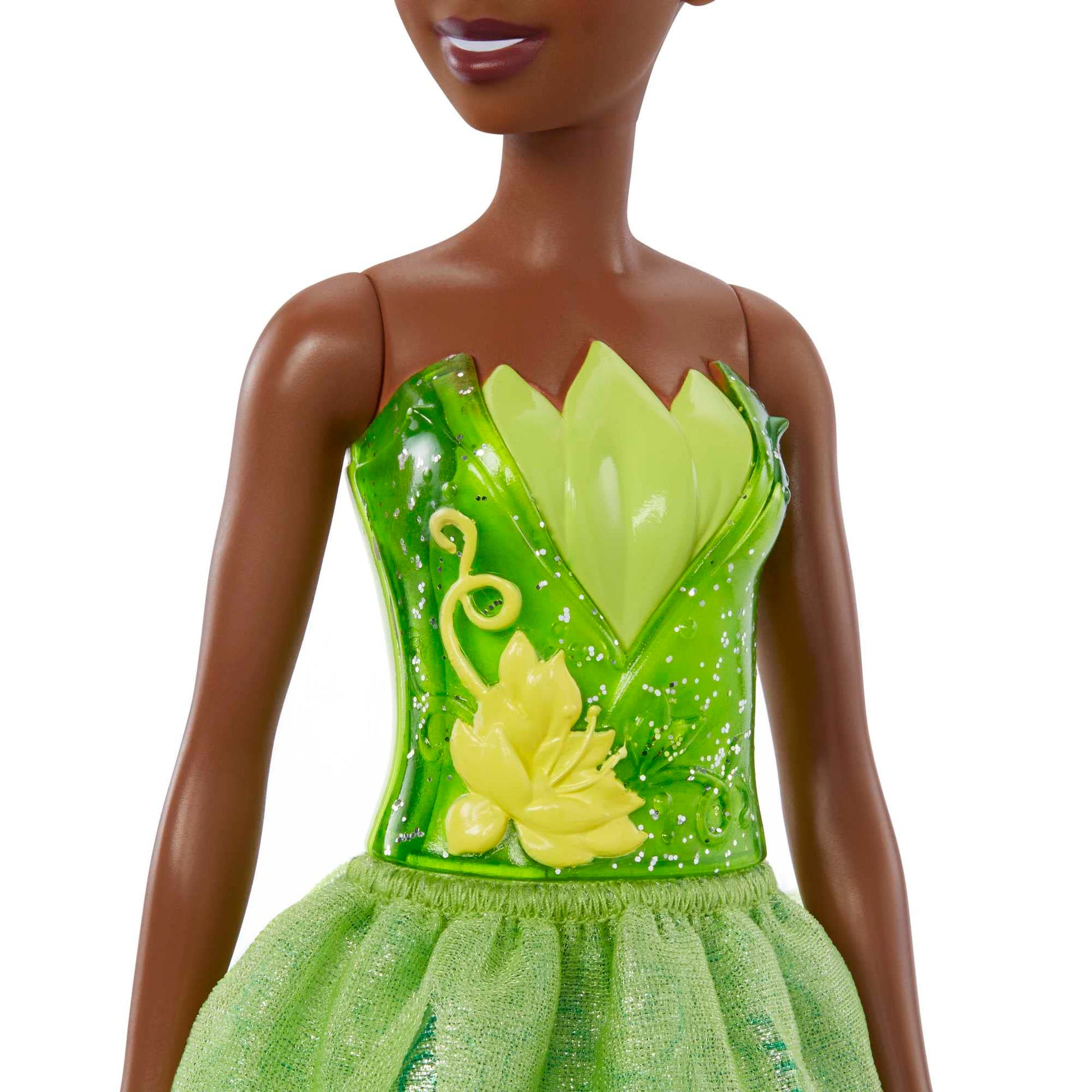 Muñeca Princesa Tiana Mattel Disney Princess Verde Película Tiana y el Sapo