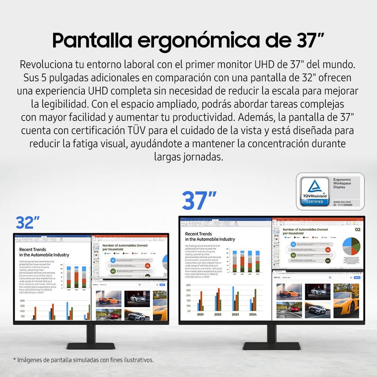 Samsung Monitor 37'' 4K LS37D700EALXZX