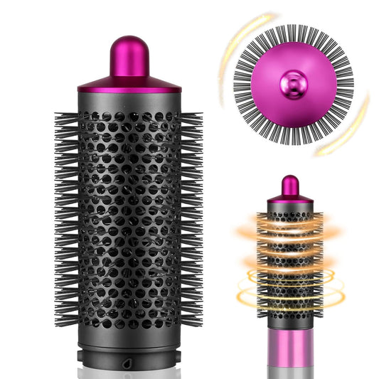Cepillo Voluminizador Redondo SWAZVAC Rosa Forma Ovalada