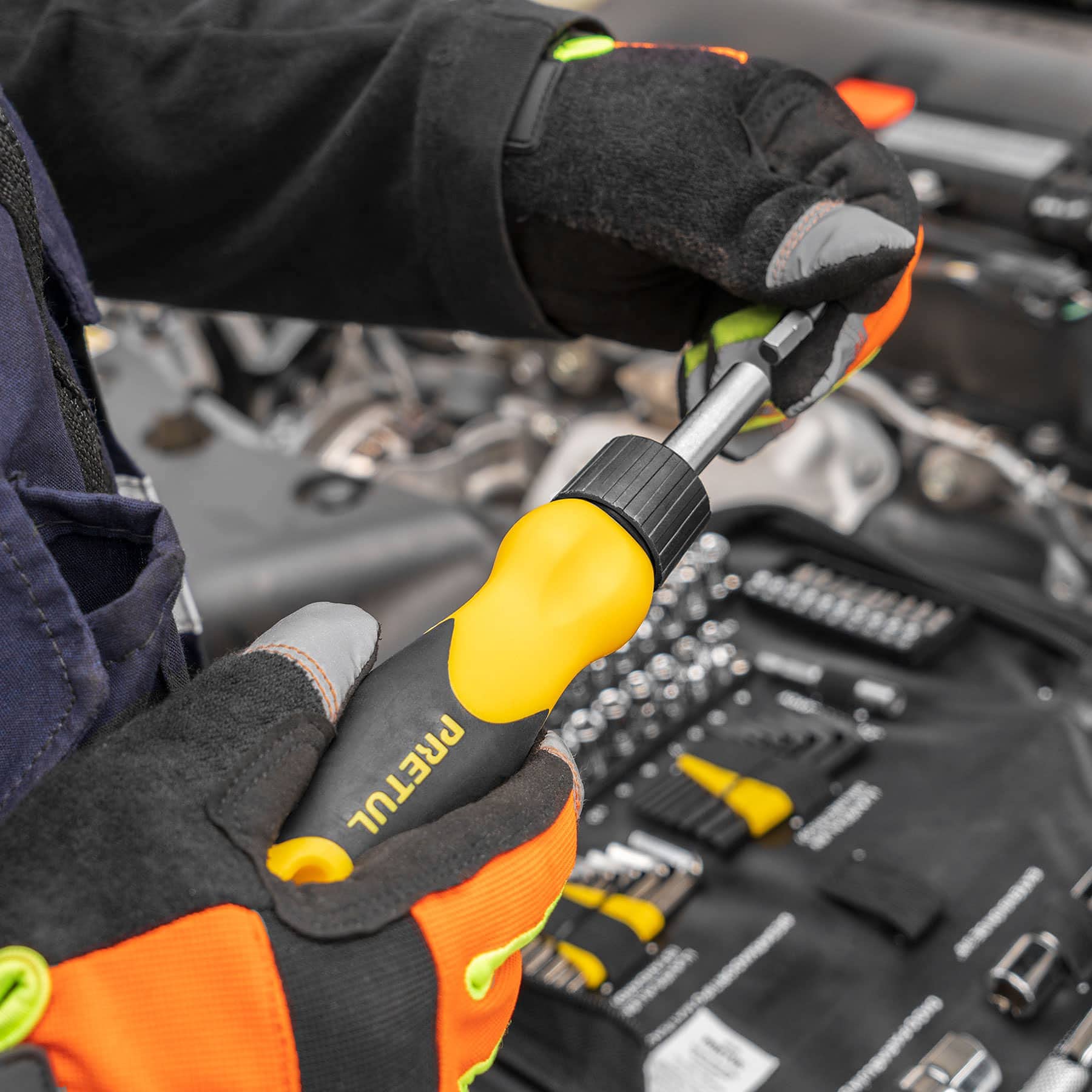 Juego de Herramientas Pretul 83 Piezas para Mecánica