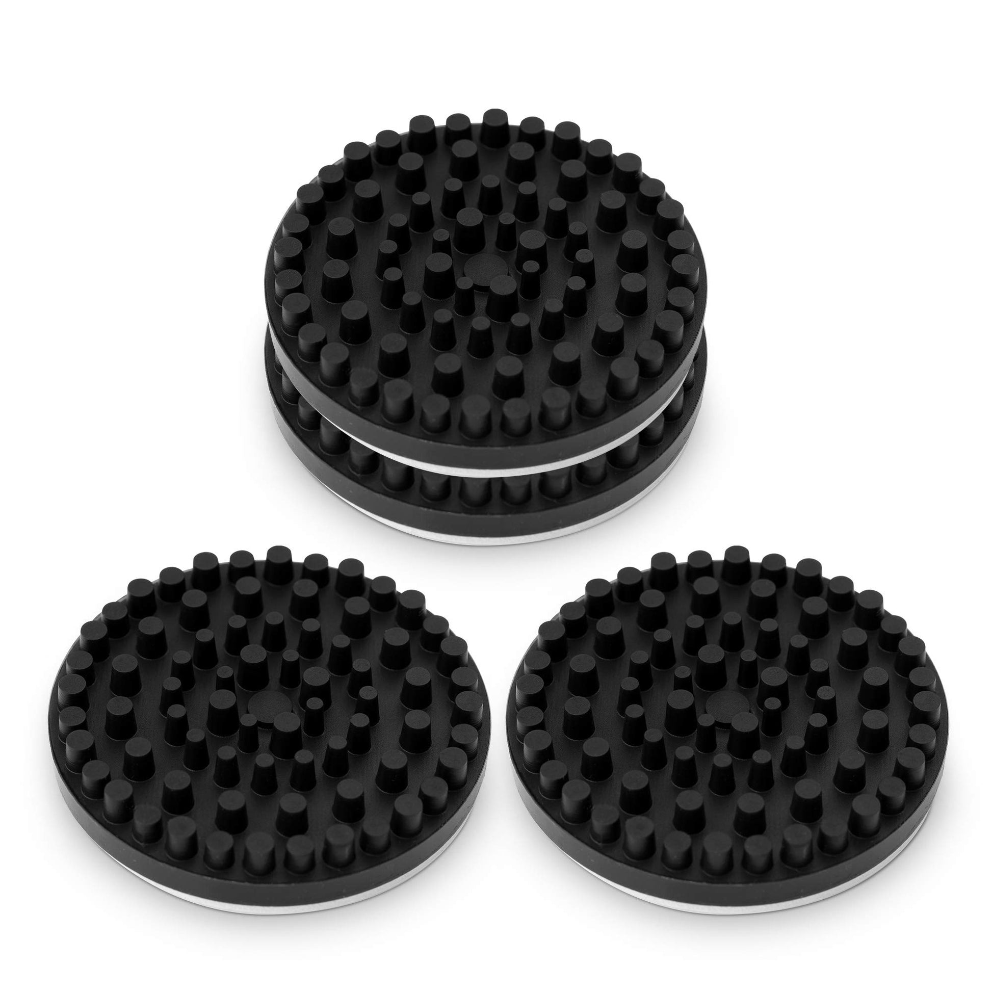 kwmobile Piezas de Amortiguador de Sonido - Kit de 4X Goma de Silicona antivibración para Altavoces Tocadiscos vinilos Equipo de Sonido Home Cinema