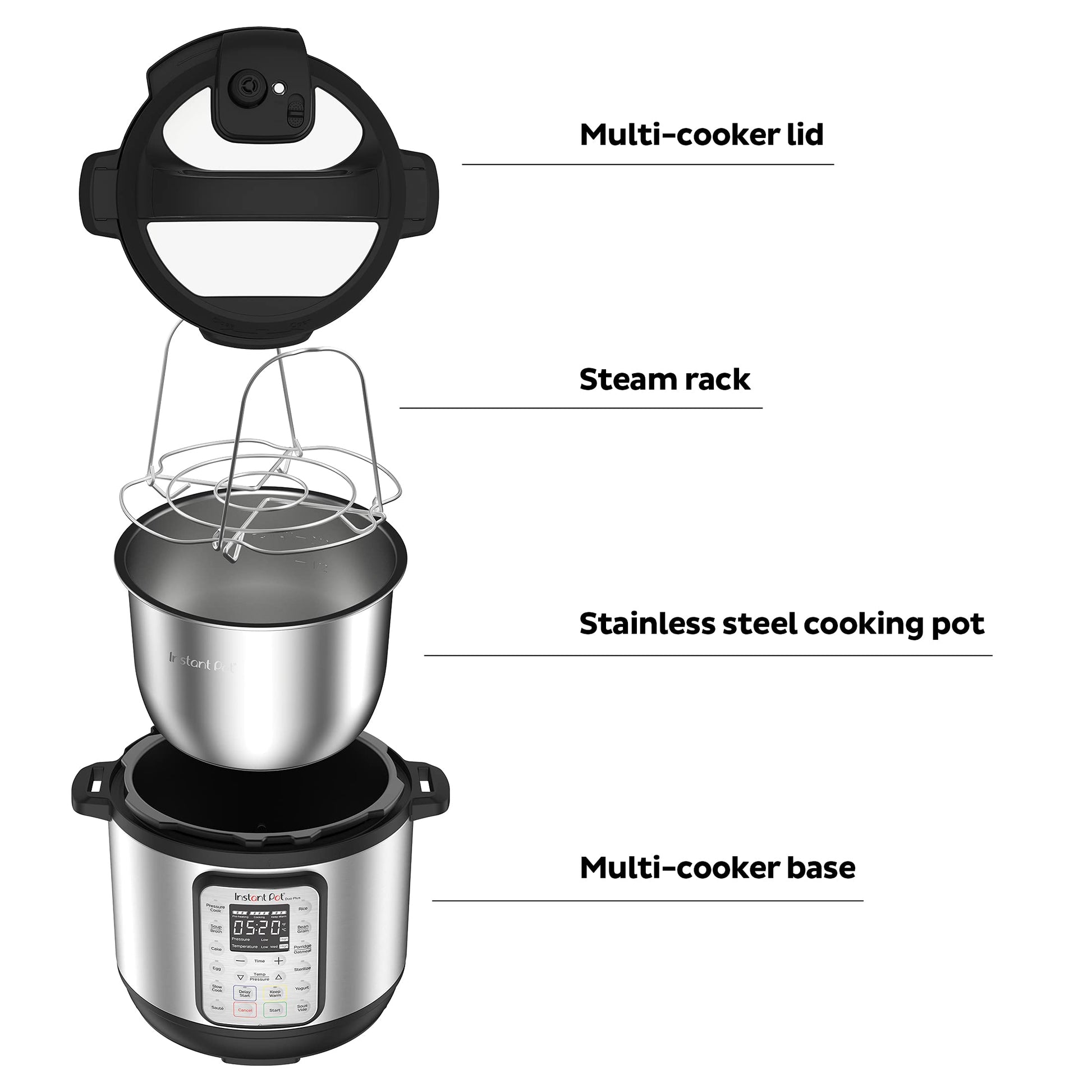 Instant Pot Duo Plus 3 Qt 9-in-1 multi- uso programable olla de presión, olla de cocción lenta