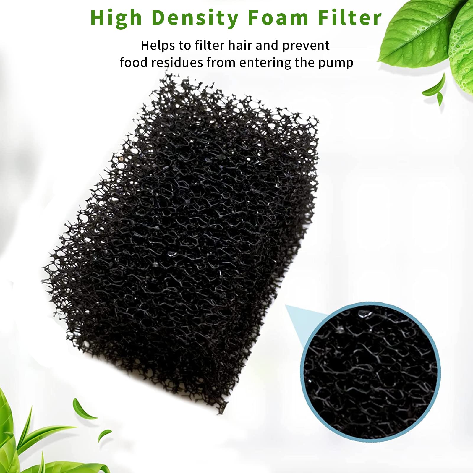 Esponjas de Repuesto para Fuente de Agua para Gatos 92 oz 2,8 L Paquete de 10