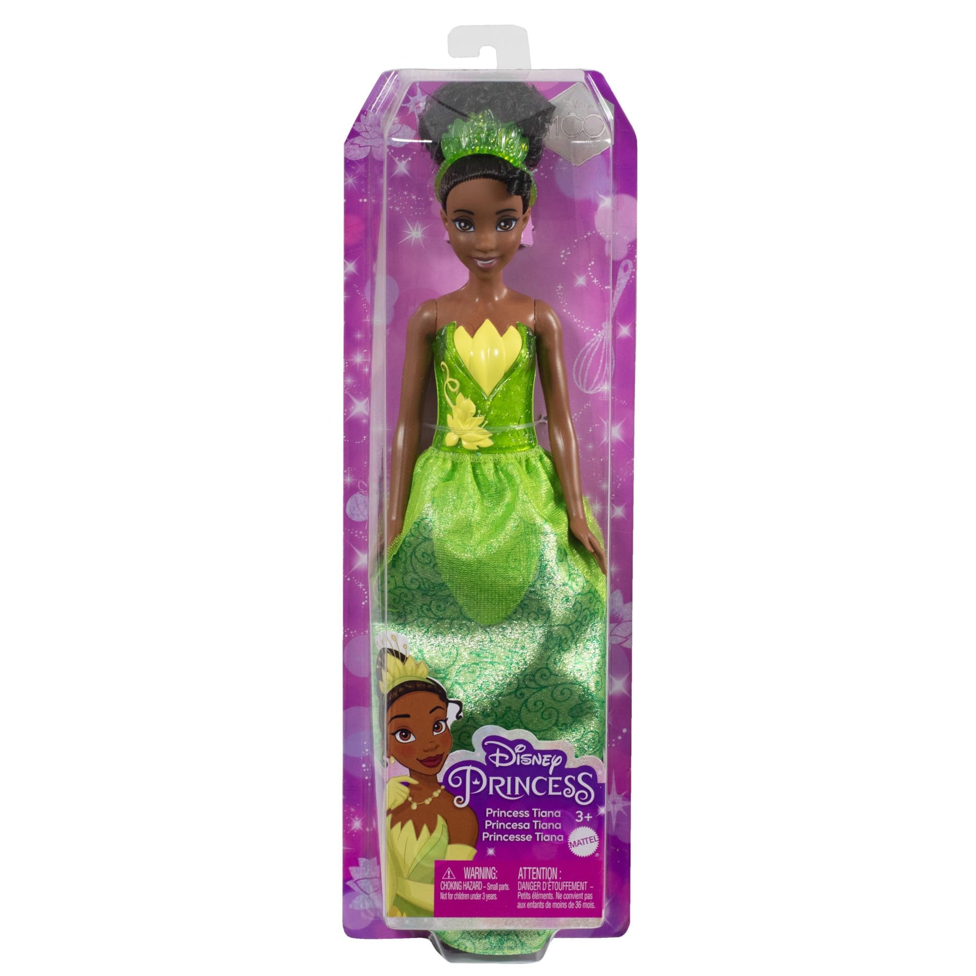Muñeca Princesa Tiana Mattel Disney Princess Verde Película Tiana y el Sapo