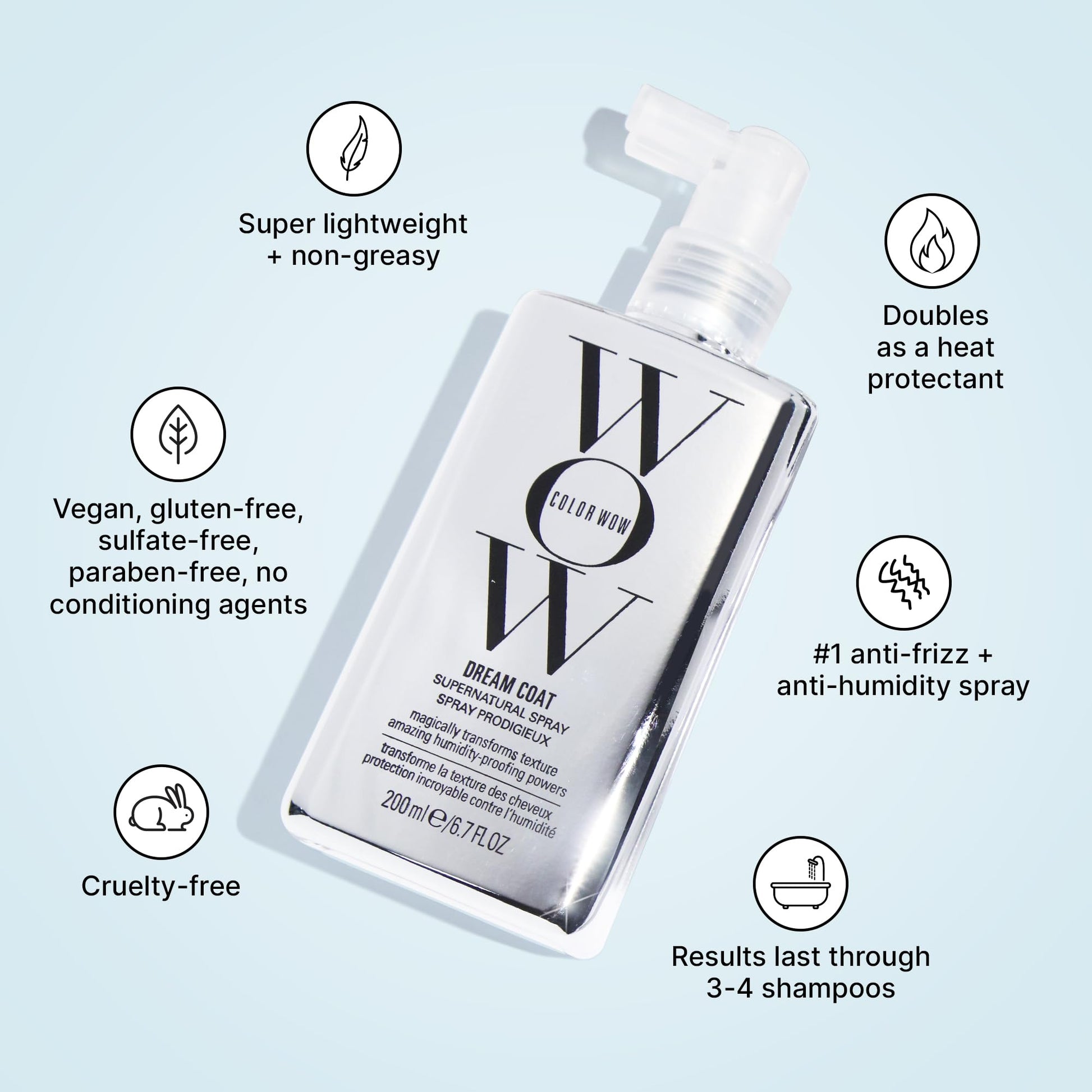 COLOR WOW - Aerosol Dream Coat Supernatural para cabello unisex, 6.7 onzas