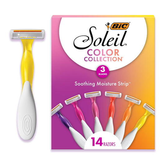 Rastrillo Desechable BIC Soleil Collection Rosa 3 Hojas para Mujer
