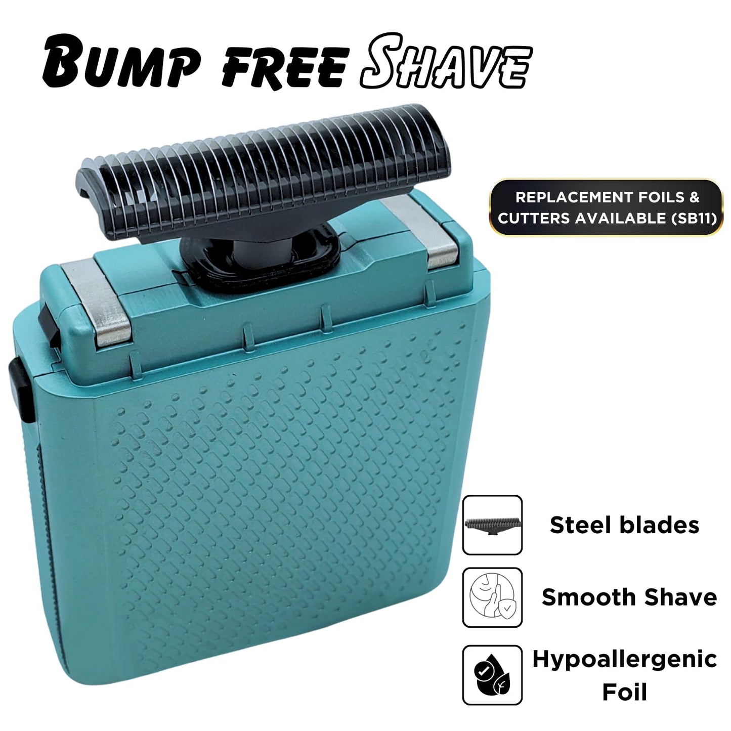 Supreme Trimmer Solo afeitadora de una sola lámina para bolsillo, tiempo de ejecución de 150 minutos, uso inalámbrico, potente mini maquinilla de afeitar de viaje USB-C para uso profesional y