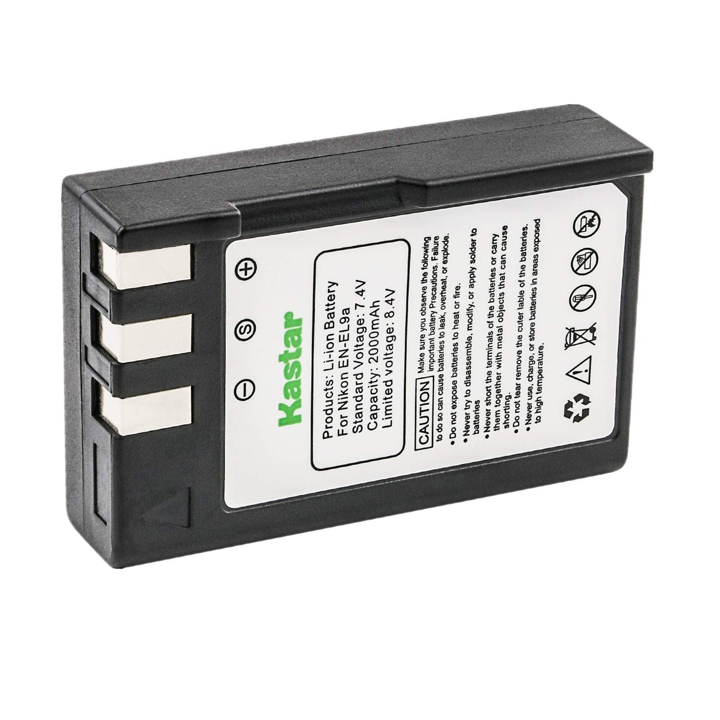 Kastar Bateria EN-EL9, reemplaza a bateria Nikon EN-EL9, EN-EL9a, MH-23 Compatible con camaras, Nikon D3000, D5000, D40, D60, D40X SLR Cameras