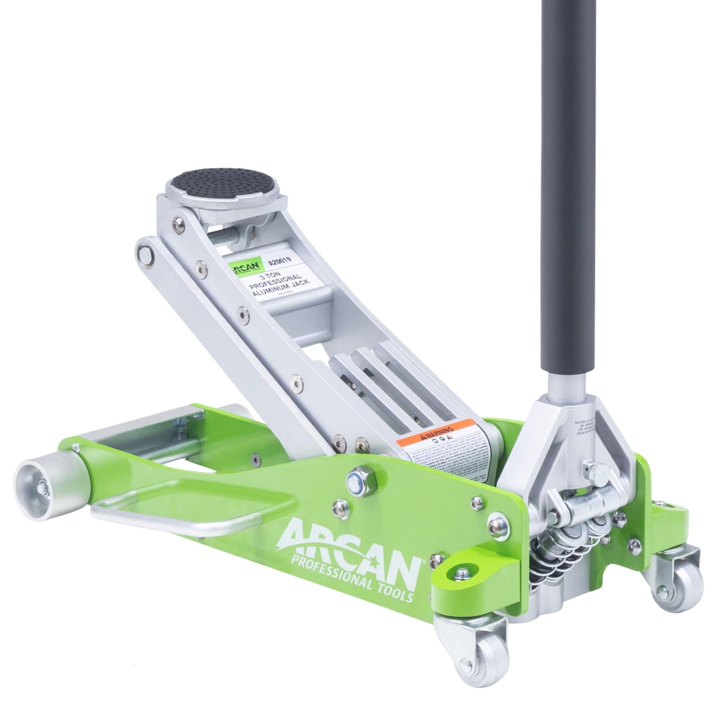 ARCAN Tools - Gato de piso de aluminio de elevación rápida de 3 toneladas con pistones de bomba doble y brazo de elevación reforzado (A20018_A20019)