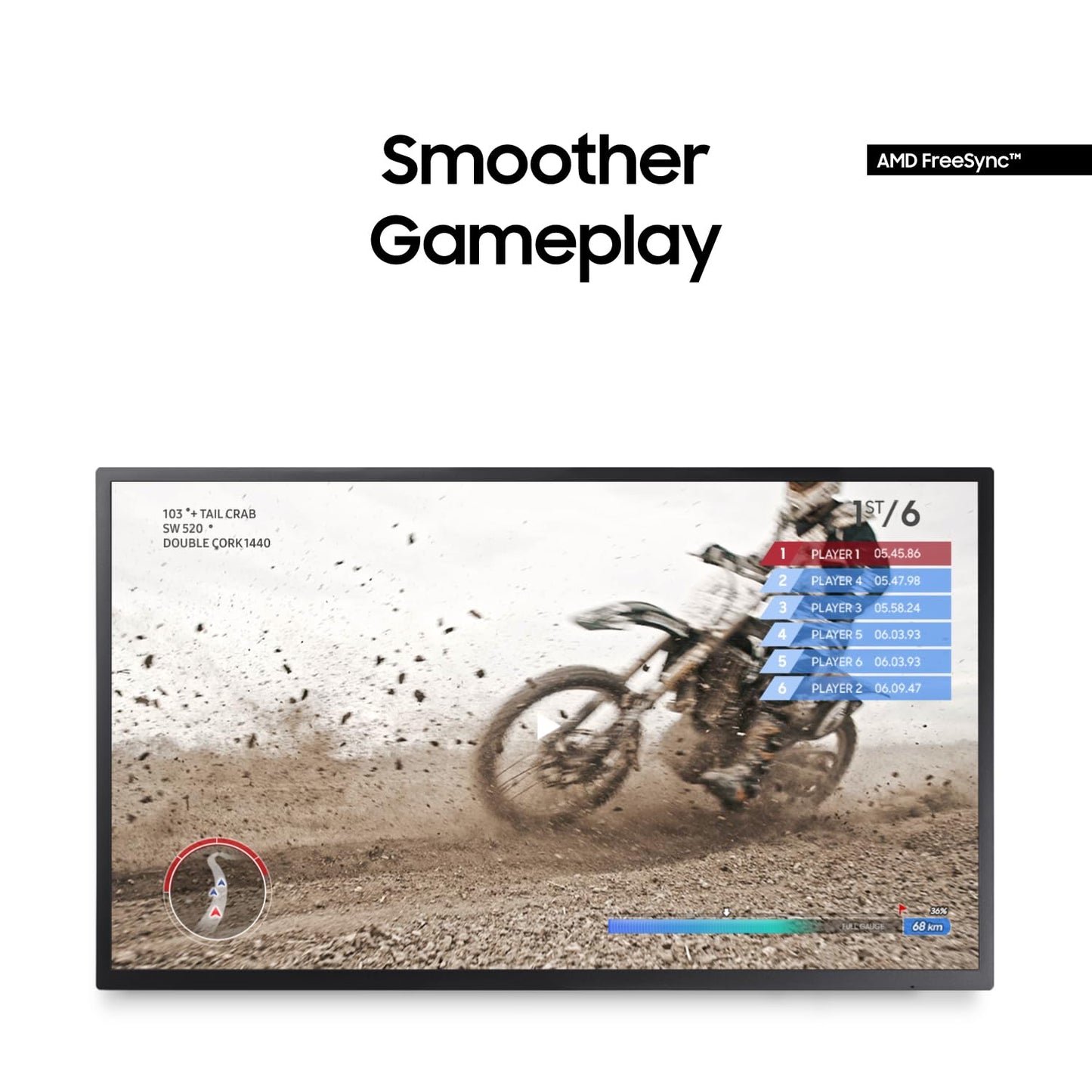 Monitor Samsung 32 Pulgadas Negro 4K UHD Compatible con AMD FreeSync