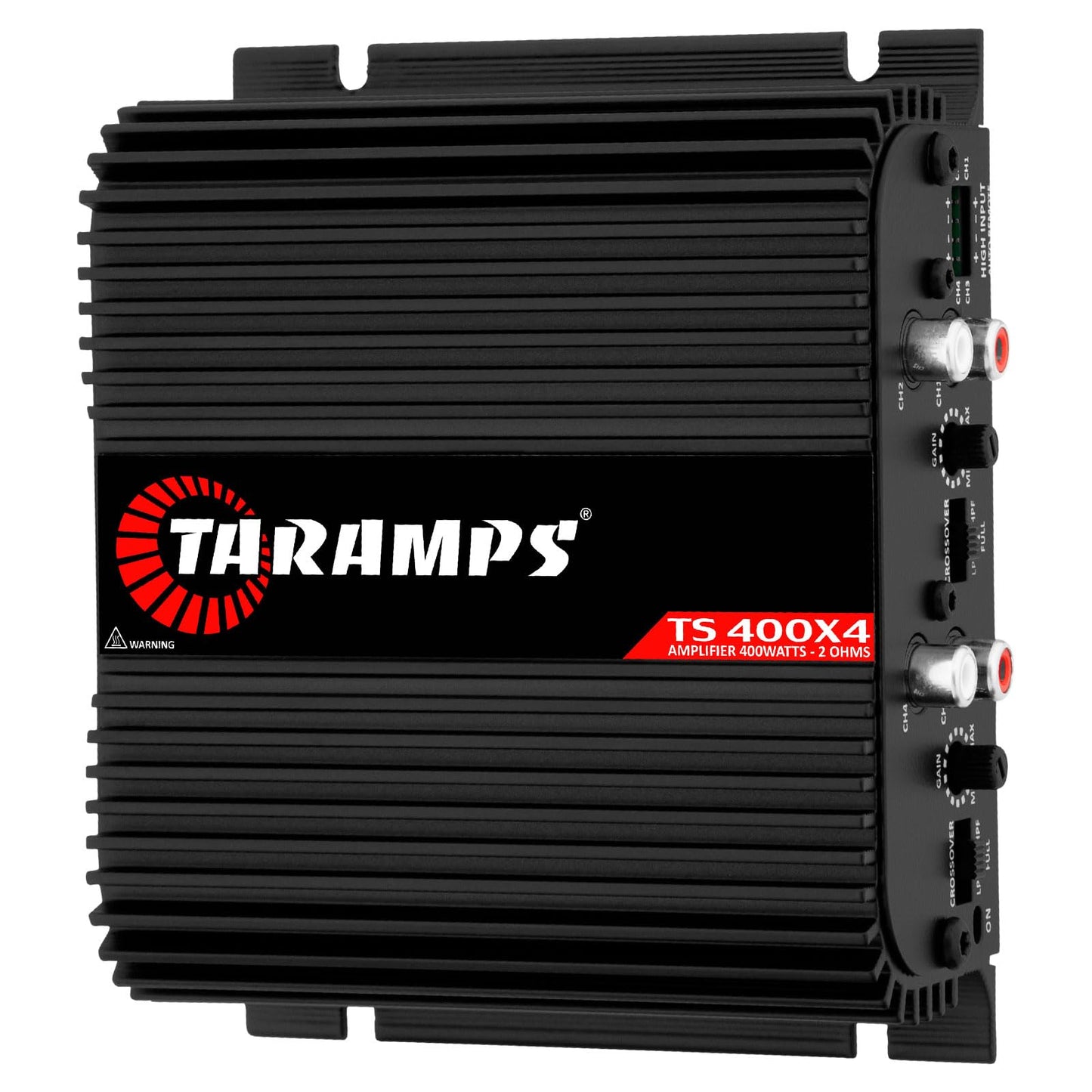Amplificador de Audio para Coche Taramps TS 400x4 Negro Entrada Automática 400 Vatios RMS Rango Completo Multicanal