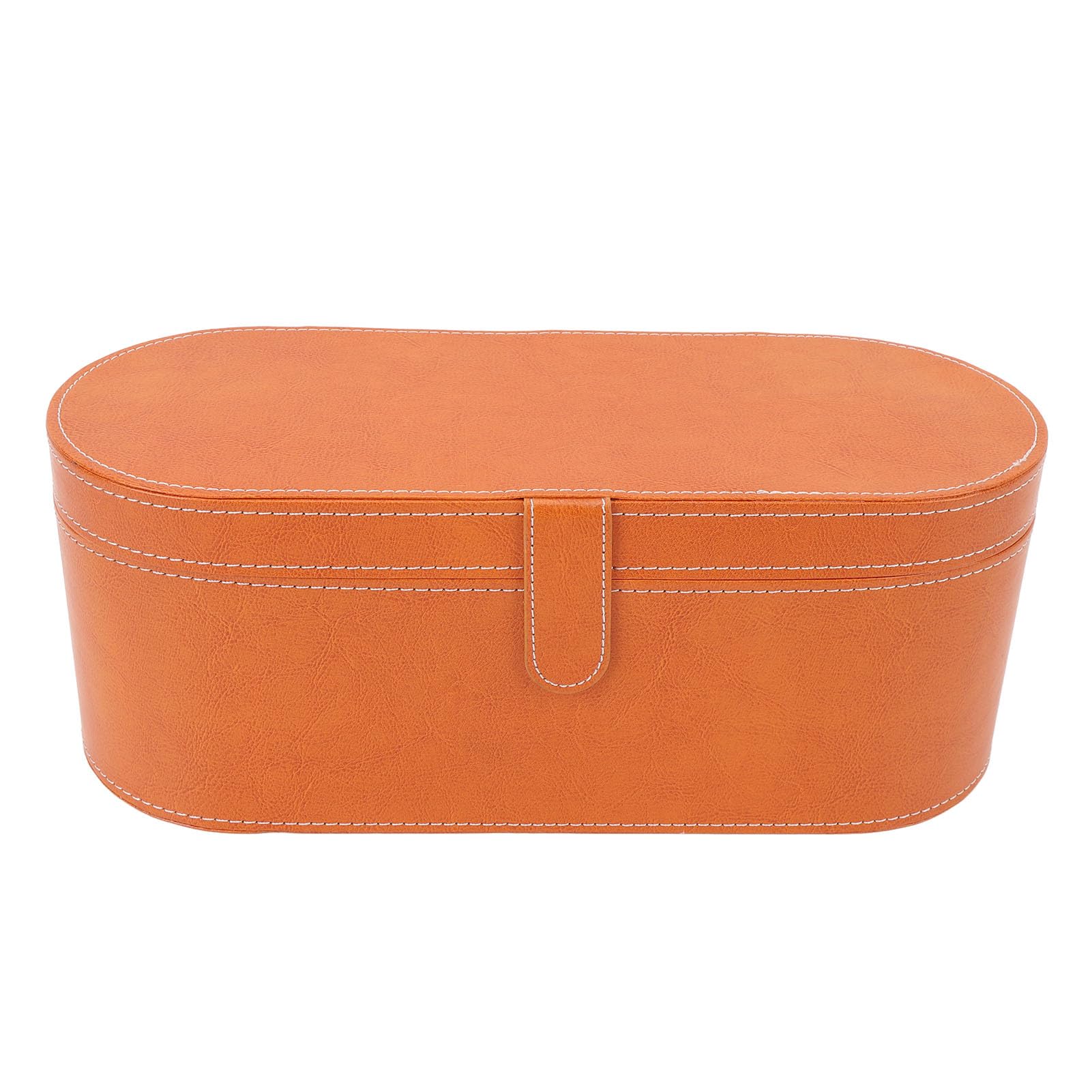 Bolsa de Viaje para Herramientas para el Cabello Resistente a Impactos, Elegante Caja de Almacenamiento de Cuero PU para Secador de Pelo, Portátil e Impermeable, Estuche de Viaje