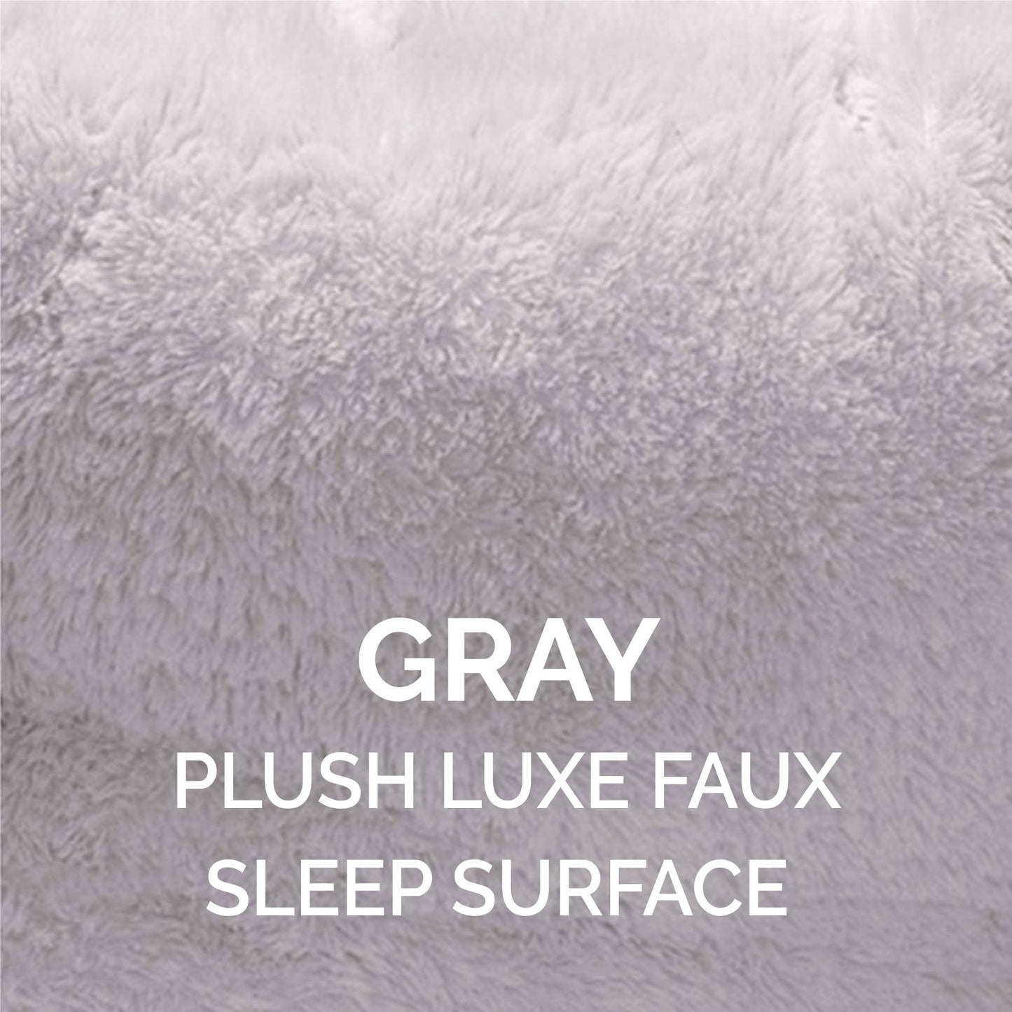 Furhaven 23" Round Medium Dog Bed Hi Lo Self-Warming Luxury Plush Faux Fur Cuddler, Washable - Gray, Medium