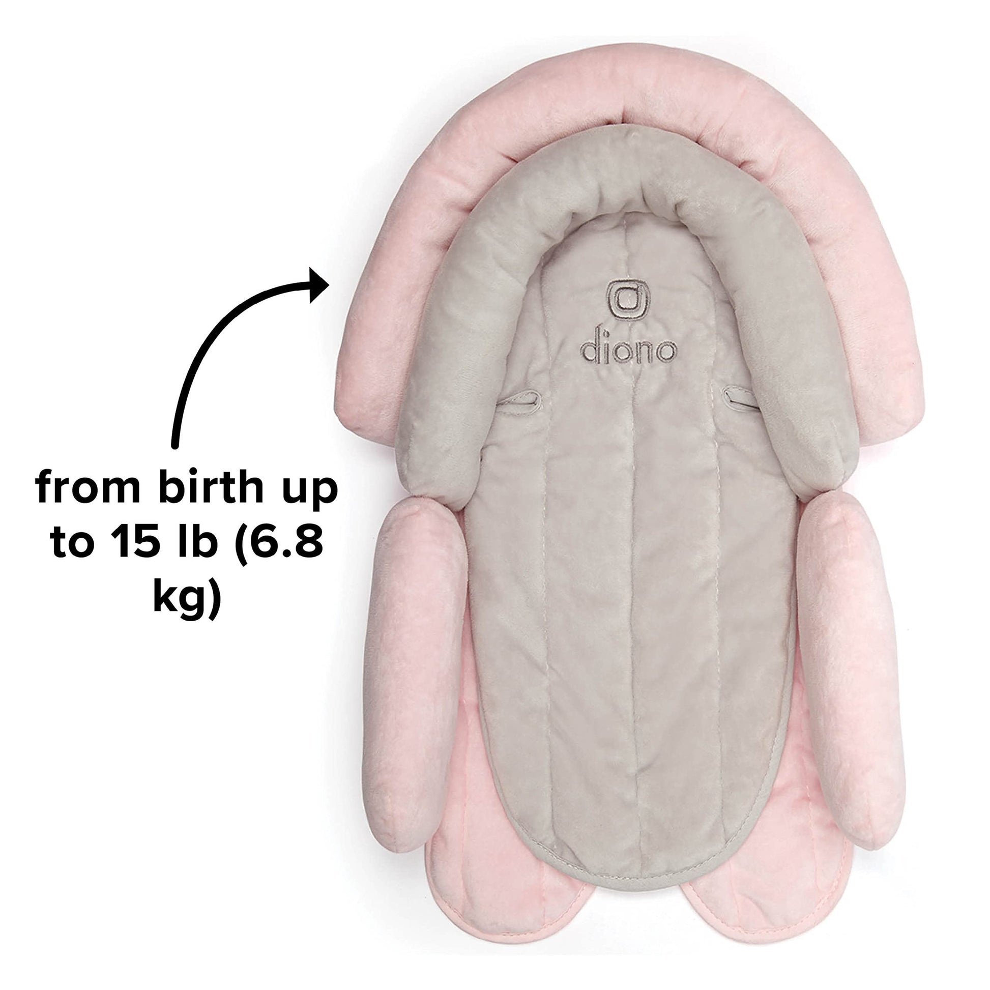 Diono Cuddle Soft Funda de protección Negro, Gris/rosado, Gray/Pink