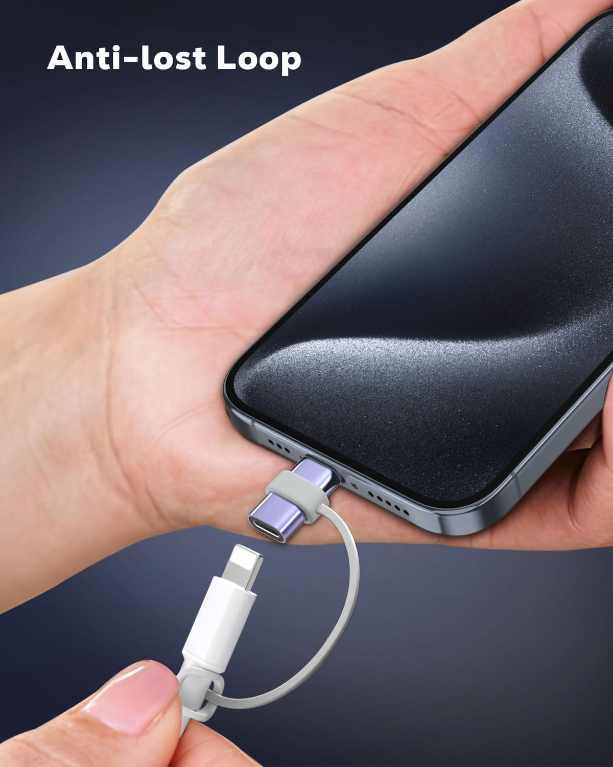 Adaptador USB-C a Lightning Moko para iPhone 17 16 15 Carga Solo 4 Piezas
