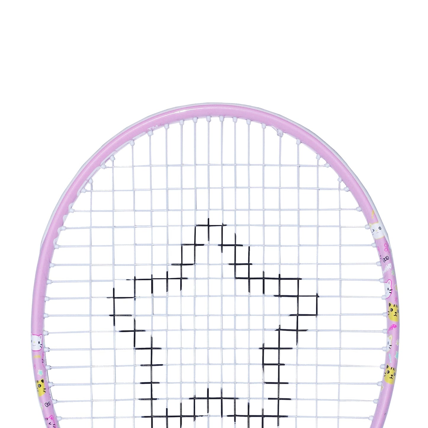 AMA SPORT - Raqueta de Tenis para niños pequeños, Kit de iniciación de 17-25 Pulgadas, para niñas, Rosa y niño, Amarillo, con Correa de Hombro de Nailon 420D