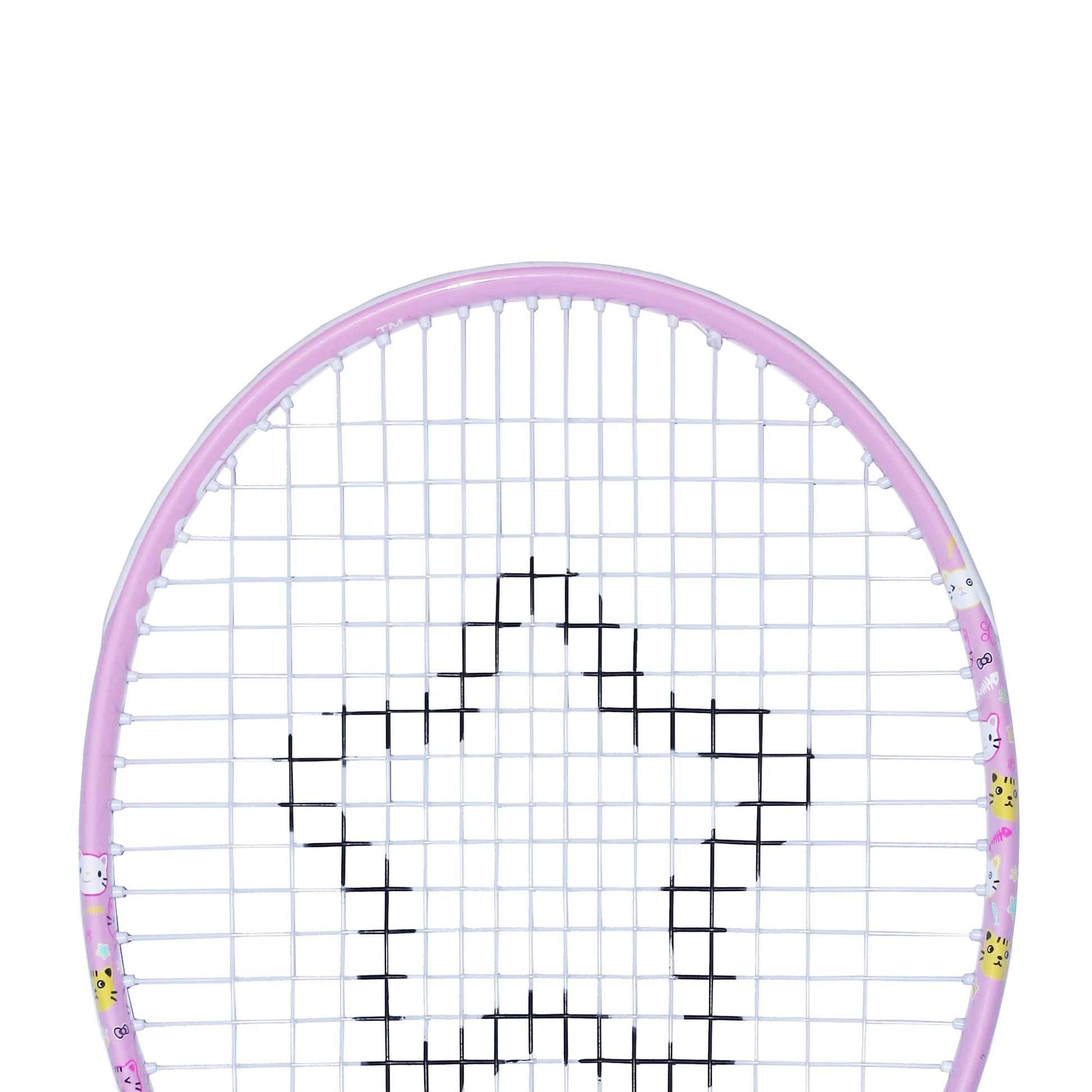 AMA SPORT - Raqueta de Tenis para niños pequeños, Kit de iniciación de 17-25 Pulgadas, para niñas, Rosa y niño, Amarillo, con Correa de Hombro de Nailon 420D