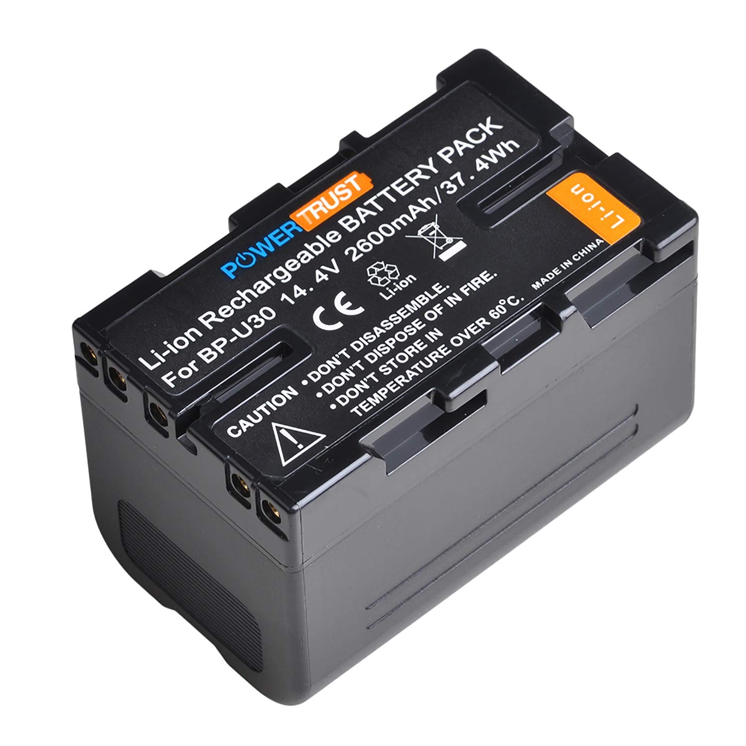 Batería PowerTrust BP-U30 Negro Compatible con Cámaras Sony PMW