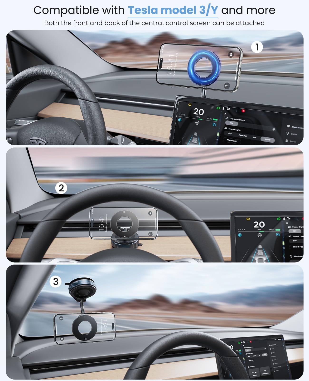 Soporte magnético para Teléfono Jononser Magsafe 360° Ajustable para Coche y Gimnasio