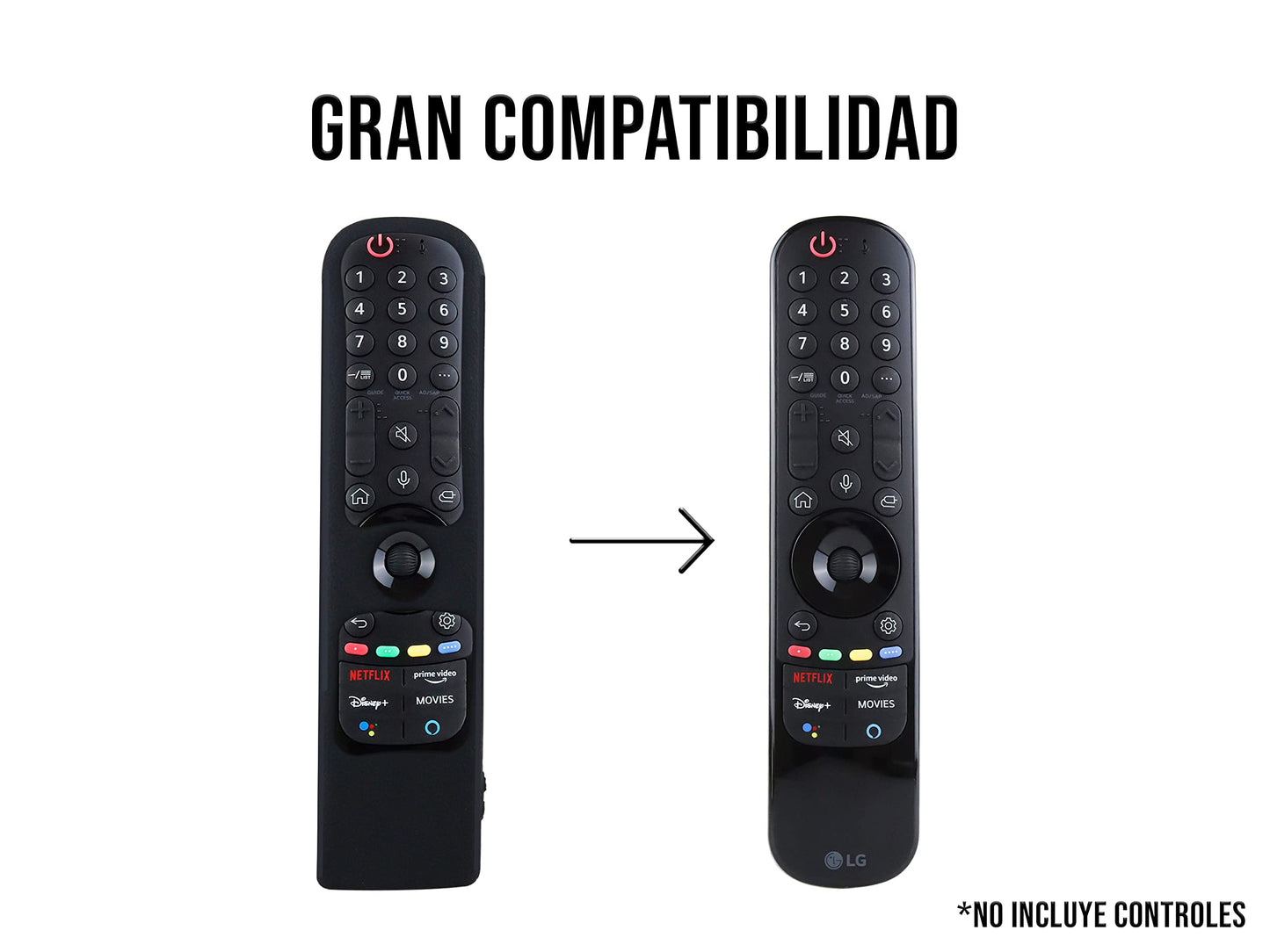 Funda para Control LG Magic MR21GA 2021 Silicon Smart 2022 MR22GR Magic MR22GA