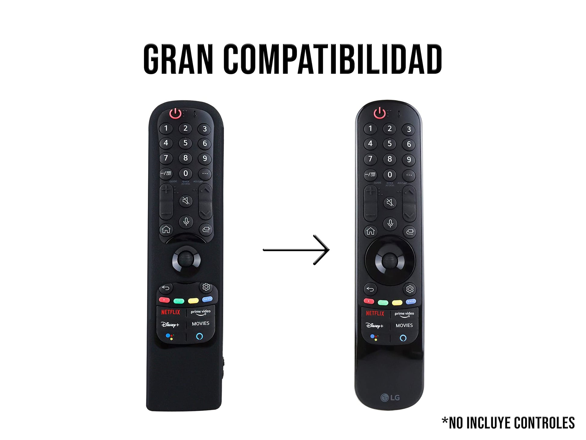 Funda para Control LG Magic MR21GA 2021 Silicon Smart 2022 MR22GR Magic MR22GA