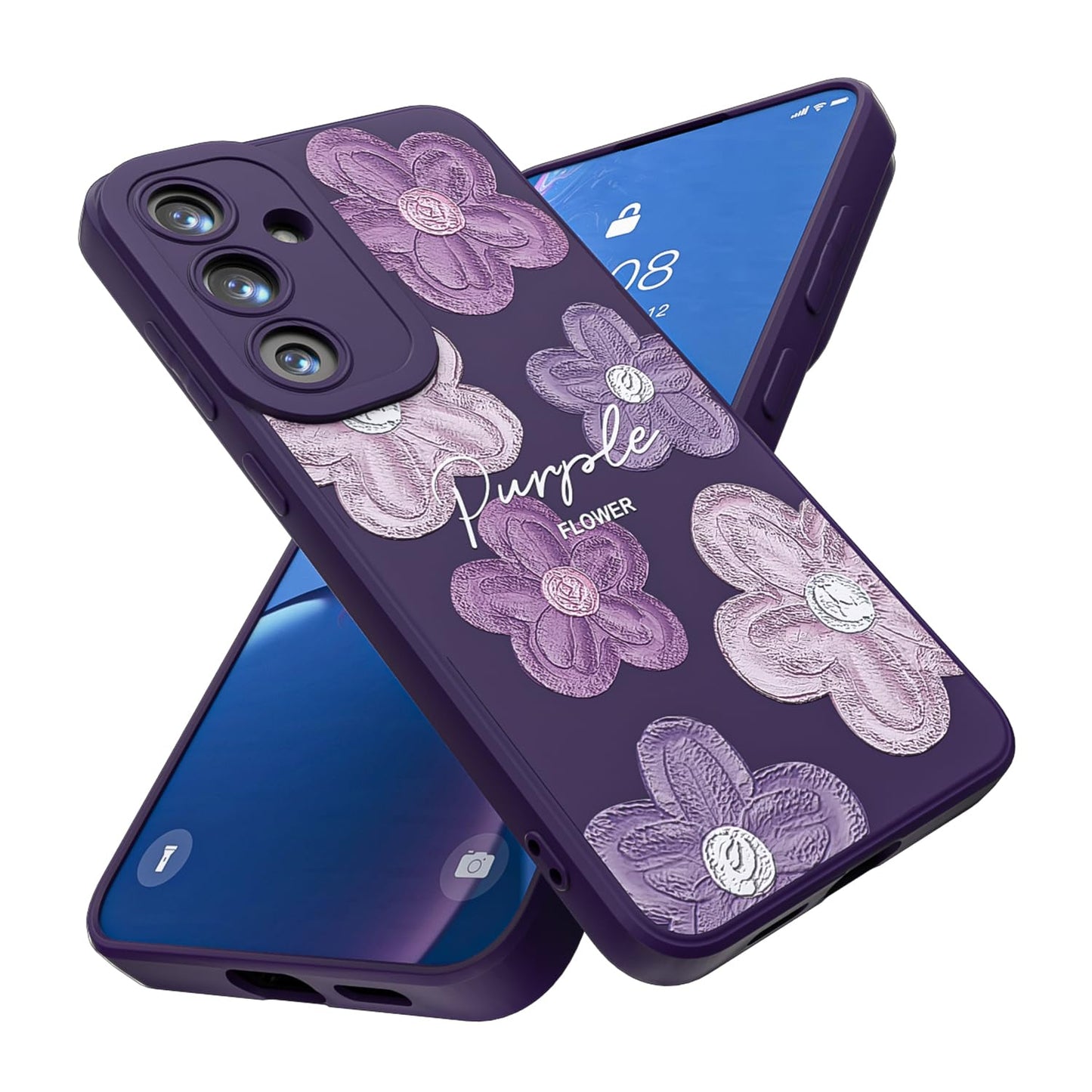 Threehao Funda para Samsung Galaxy S23 Plus, Ultra Delgado Flexible Suave TPU Silicona Carcasa con Moda Aesthetic Dibujos Flores, Antigolpes Anti-arañazos Protectora Case para Samsung S23 Plus