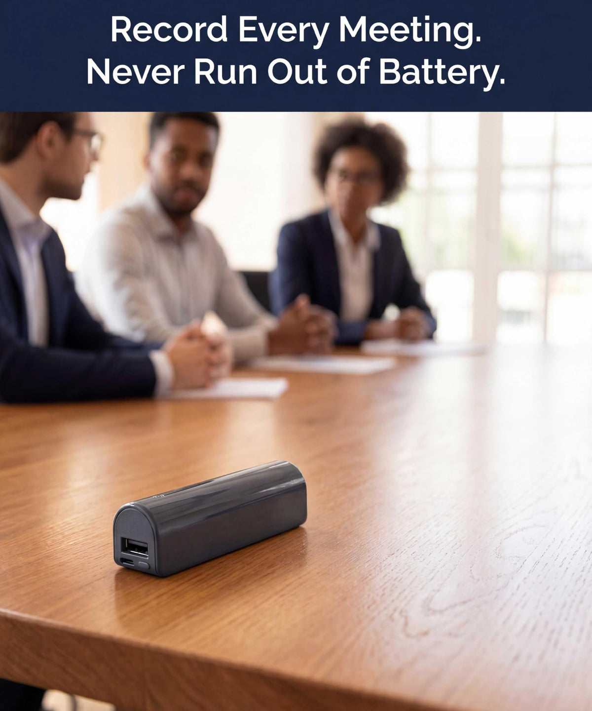 Grabadora de Audio Digital KBANK activada por Voz Negra con Sensibilidad Ajustable del Micrófono