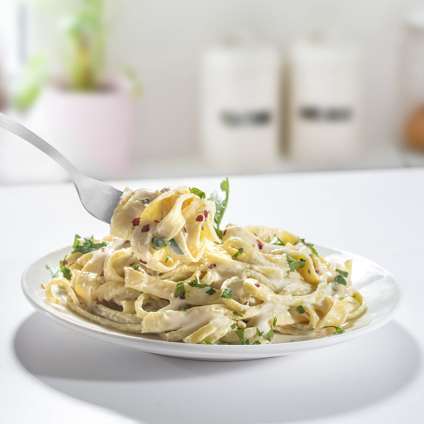 CucinaPro - Juego de accesorios para hacer pasta, 5 accesorios diferentes (espaguetis, pelo de ángel, rodillos fettuccini, cortador raviolis 2 y 3 piezas), acero chapado en cromo