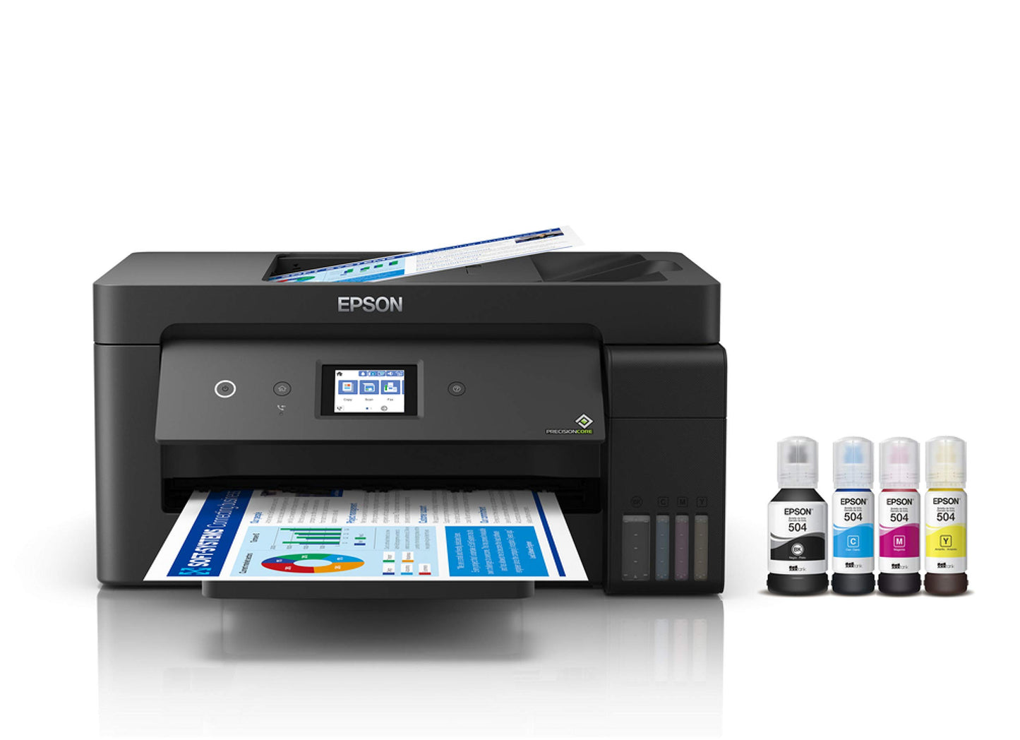 Epson Multifuncional Ecotank L14150 Duplex, Tanque de Tinta a Color para Negocio con ADF para Formato Ancho, Wi-Fi Direct - Ethernet, Fax