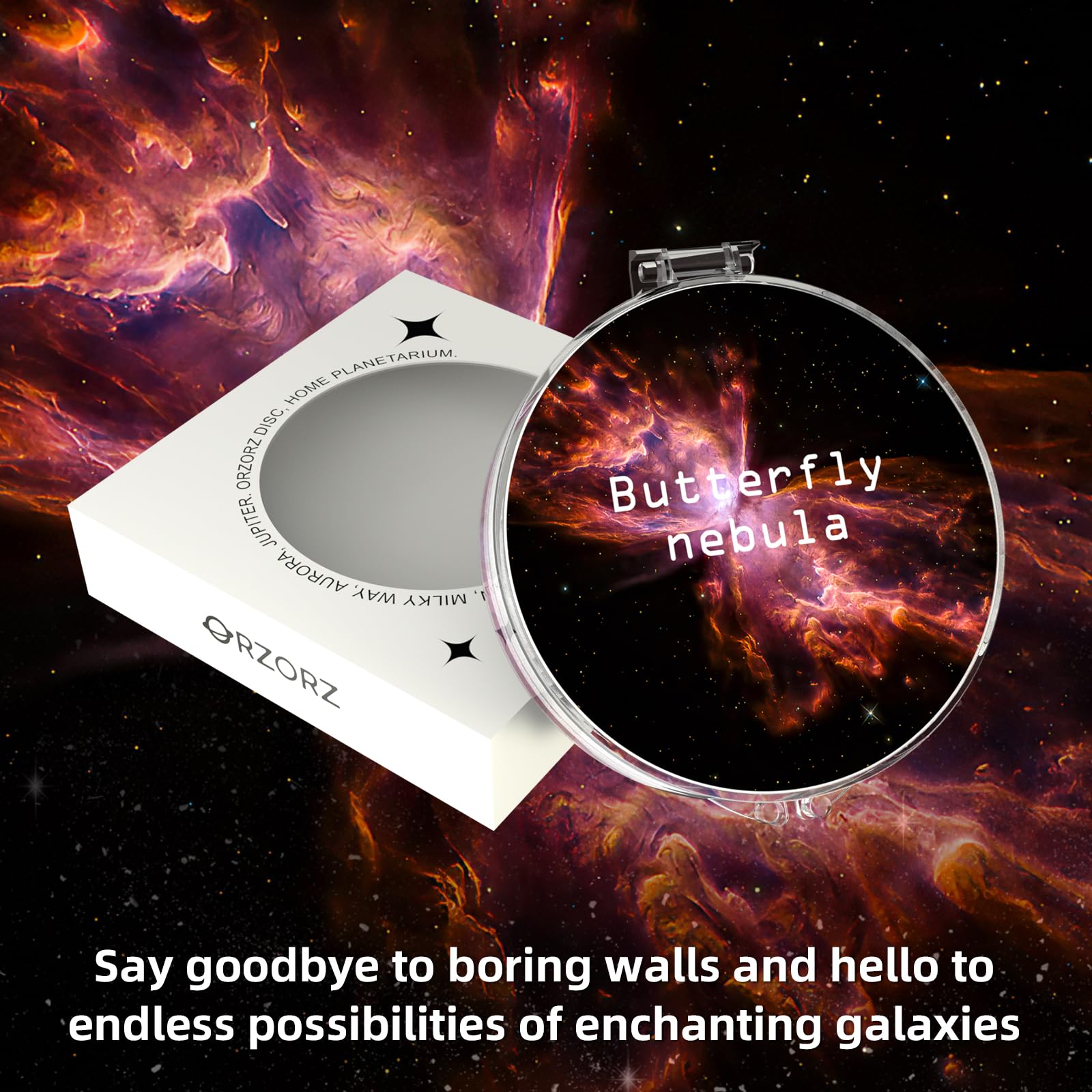 Discos Deslizantes Orzorz Nebulosa Mariposa para Proyector Star Galaxy Lite Home Planetarium Projector