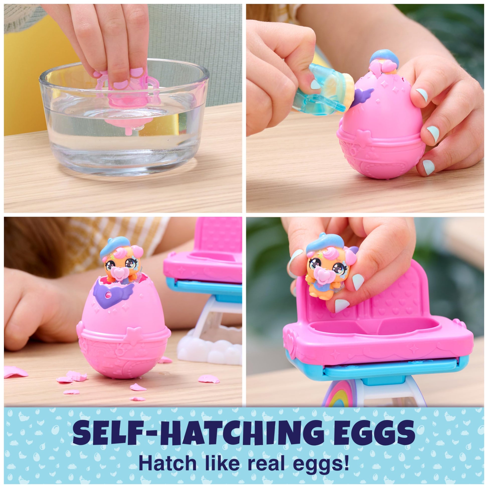 HATCHIMALS Alive, Set de Juego con Carrito de Juguete y 2 Minifiguras en Huevos Que se rompen Solos, Juguetes para niños