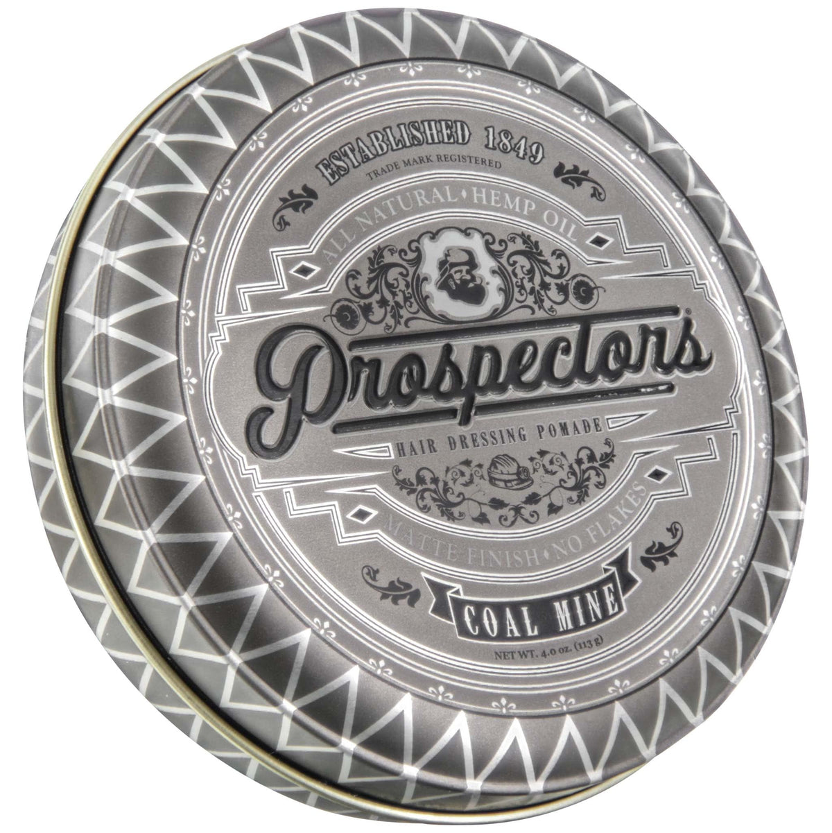 Prospectors Coal Mine Matte Clay Pomada Para El Cabello 4oz / 113g