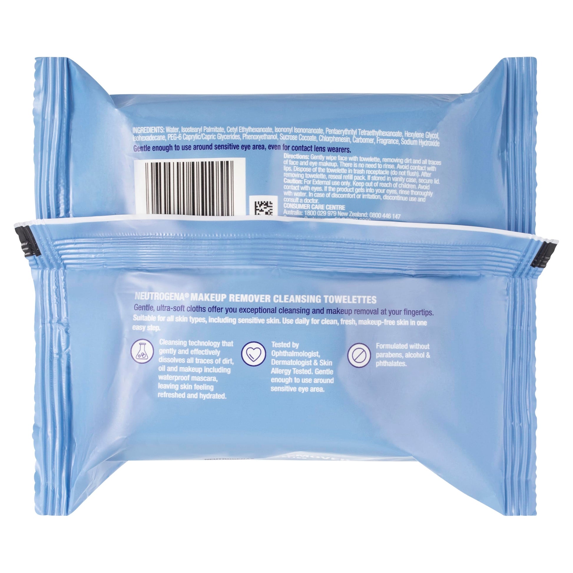 Neutrogena Toallitas Desmaquillantes Ultra Soft, 25 piezas