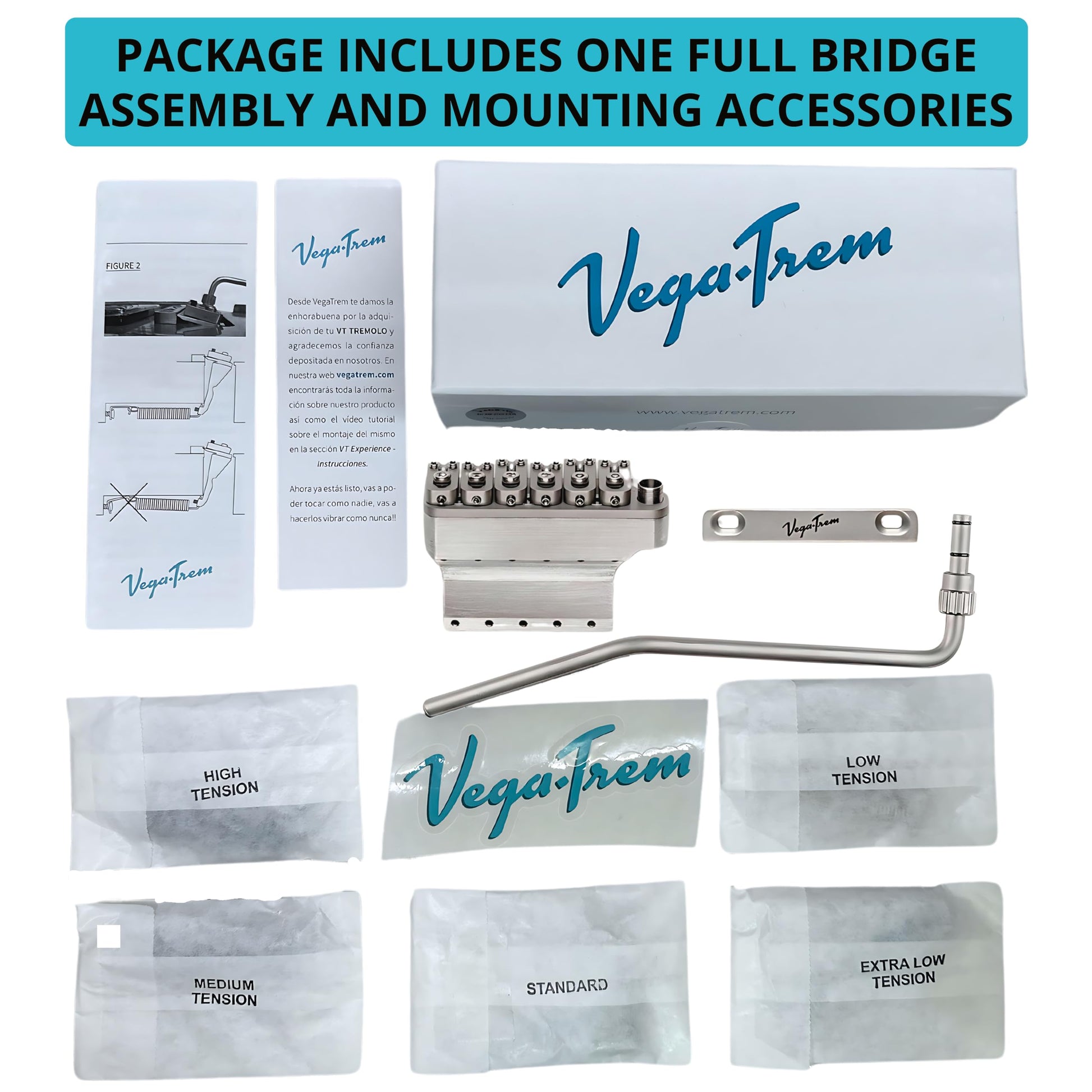 Vegatrem VT1 Ultra Trem Tremolo (Satin 2 Puntos)