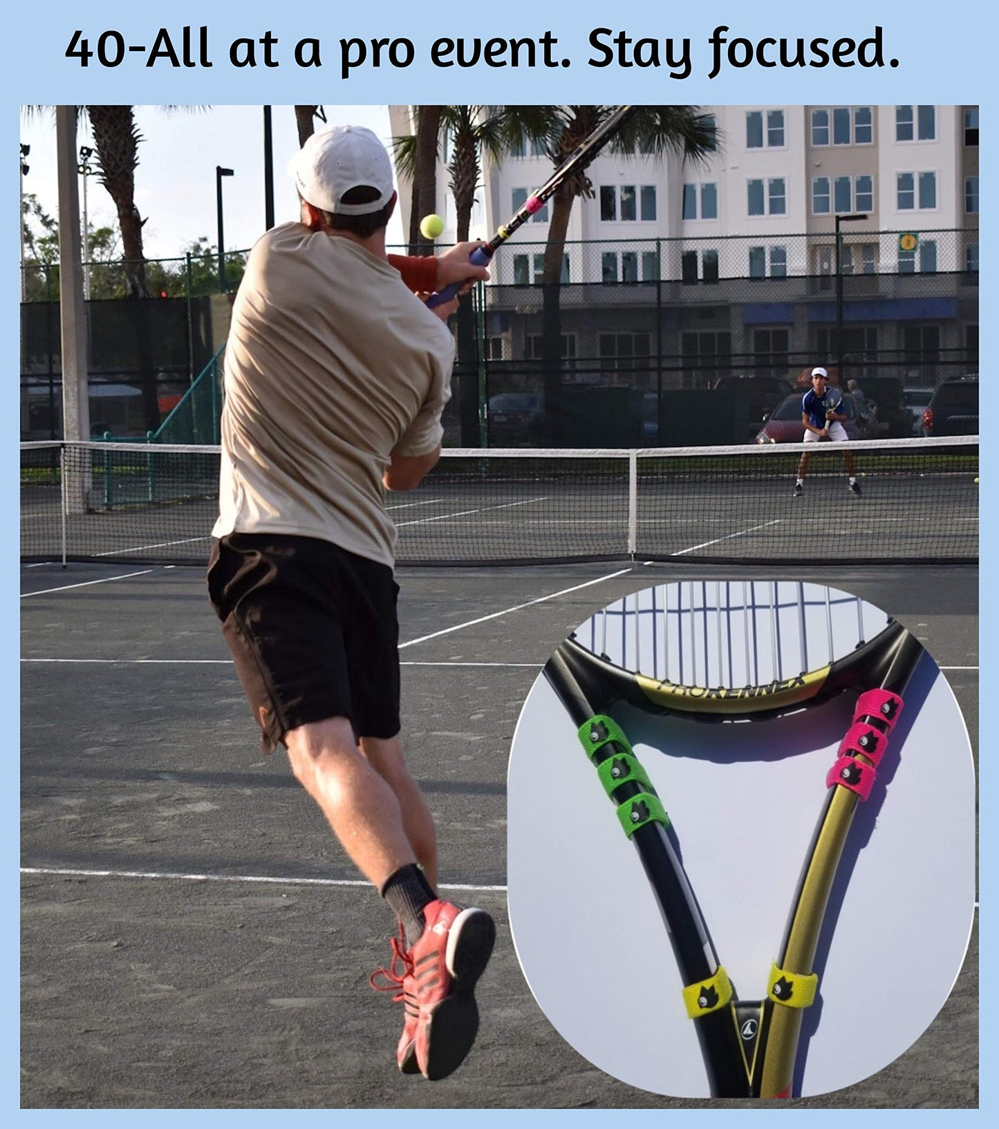 Marcador de Tenis Izzers Rosa Verde Amarillo Paquete de 4