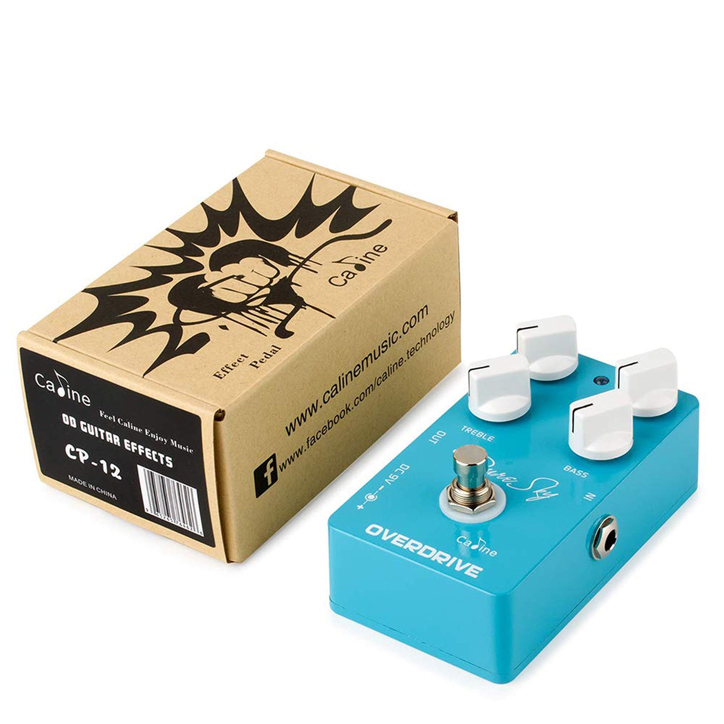 Caline Pure Sky OD - Pedal de guitarra CP-12 - Accesorios de pedal de guitarra altamente puro y limpio