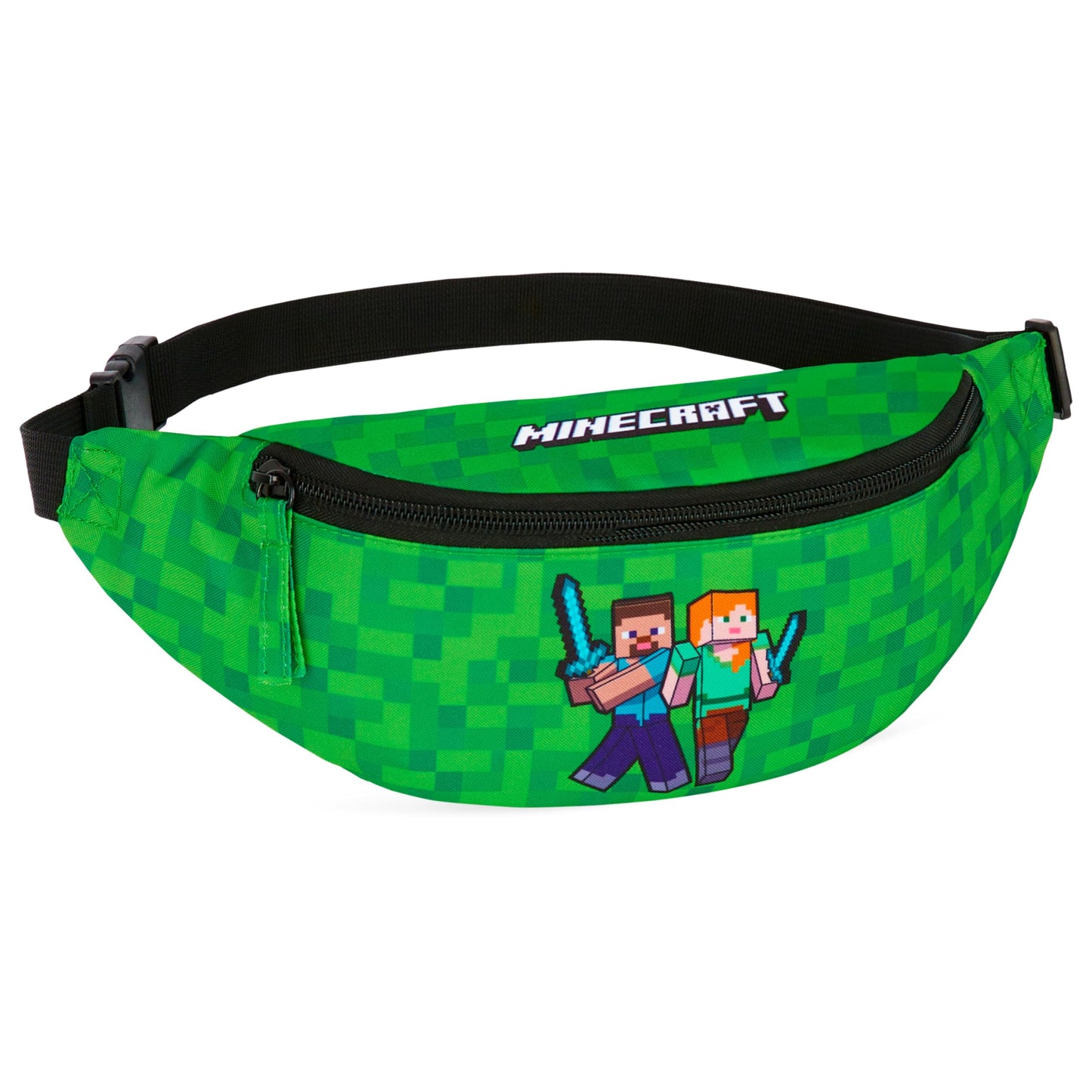 Riñonera Minecraft Verde con Cinturón Ajustable para Niños