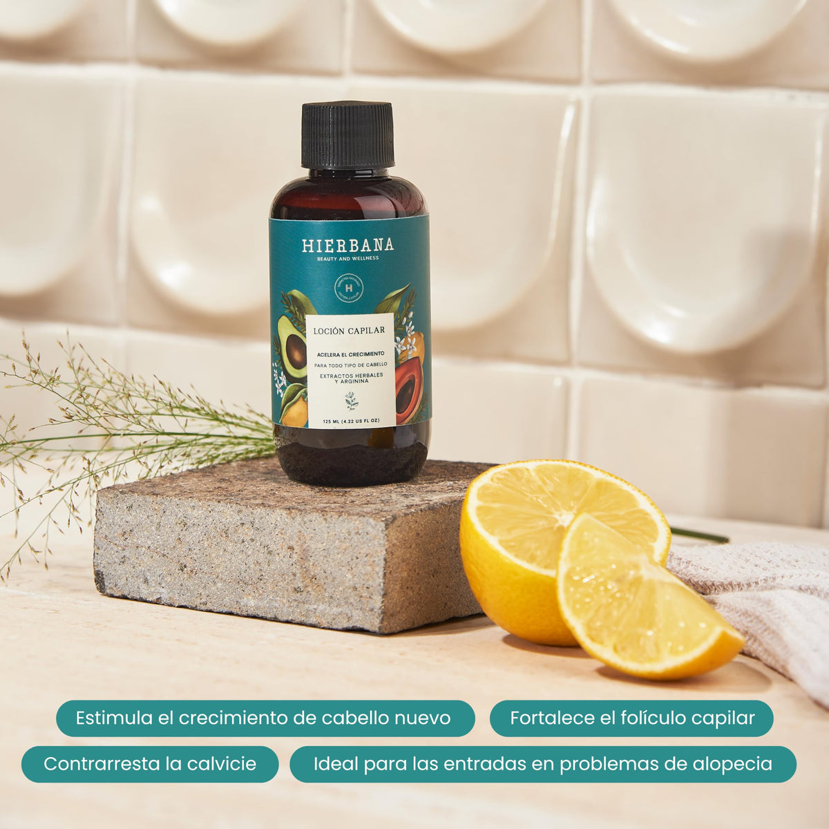 Loción Capilar Hierbana Estimulante para Nacimiento de Cabello Nuevo