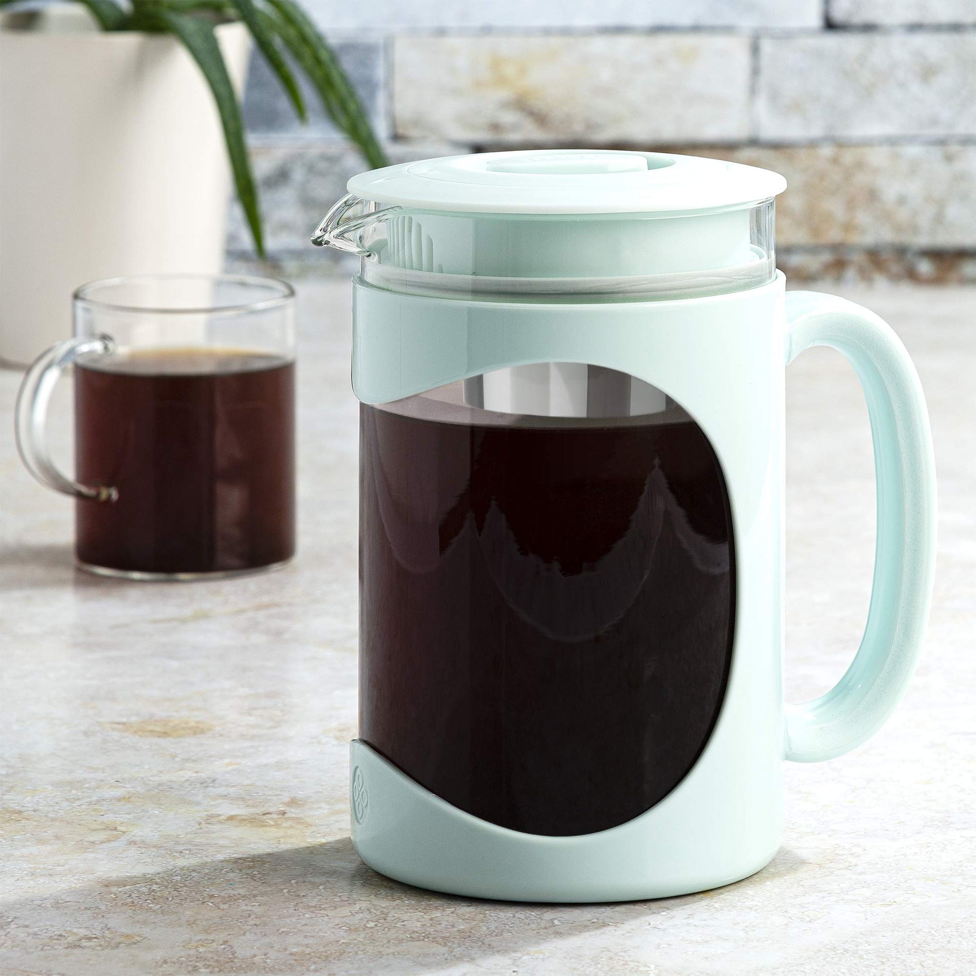 Cafetera Helada Primula Aguamarina con Mango Cómodo y Filtro Extraíble