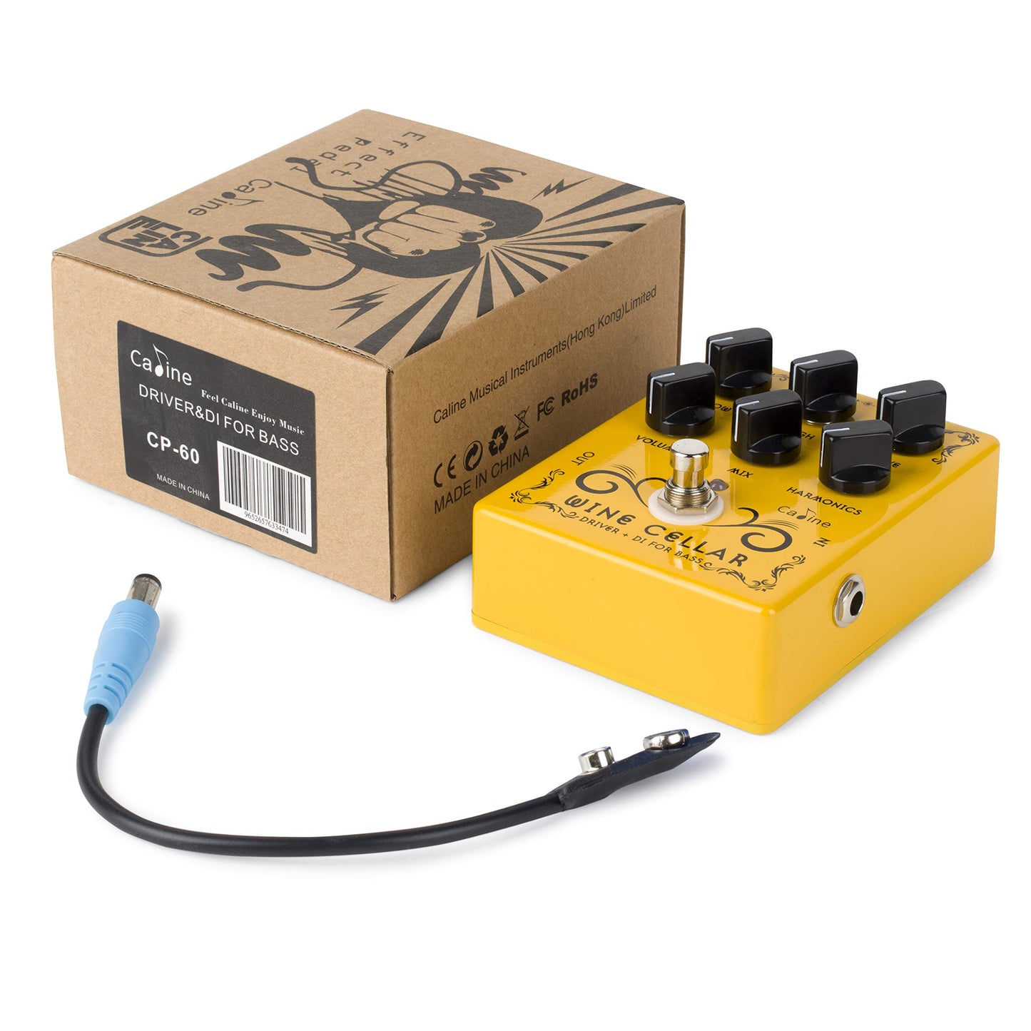 Caline CP-60 Wine Cellar Bass Driver Pedal de efectos de guitarra True Bypass