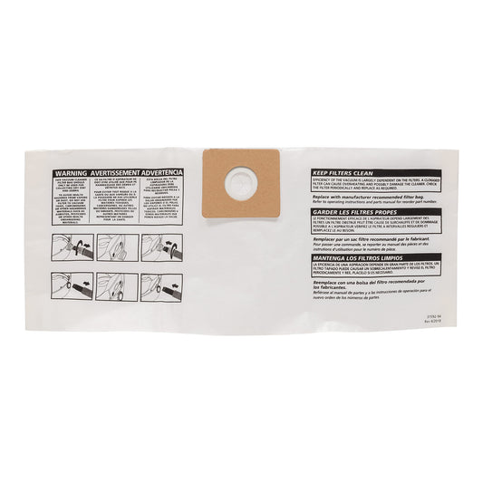 Bolsa de Colección Shop-Vac 90669 Galones para Aspiradora Paquete de 3