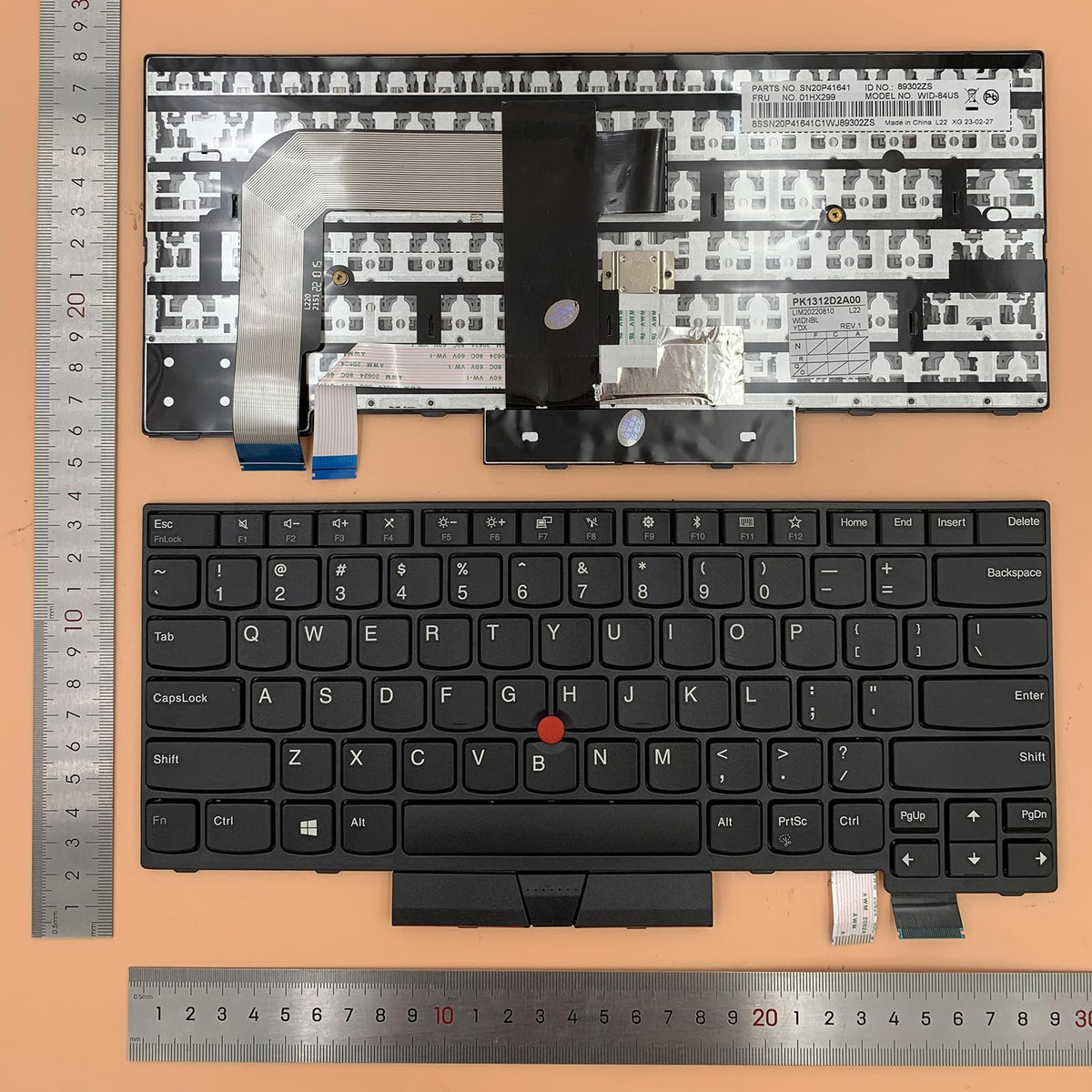 Repuesto de Teclado para Laptop Lenovo ThinkPad T470 T480 Sin Luz de Fondo Siakoocty