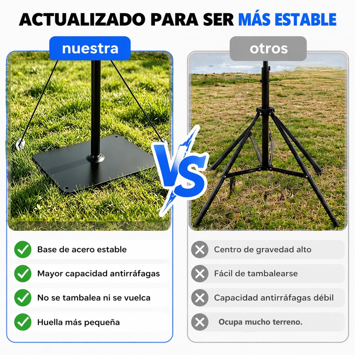 UDUEUD Pantalla para Proyector de 100 Pulgadas，Pantalla de Proyección de Alta Definición 4K，Soporte de Acero Mejorado, con Soporte, Proyección Doble Cara, para Hogar, Exterior, Bodas y Reuniones