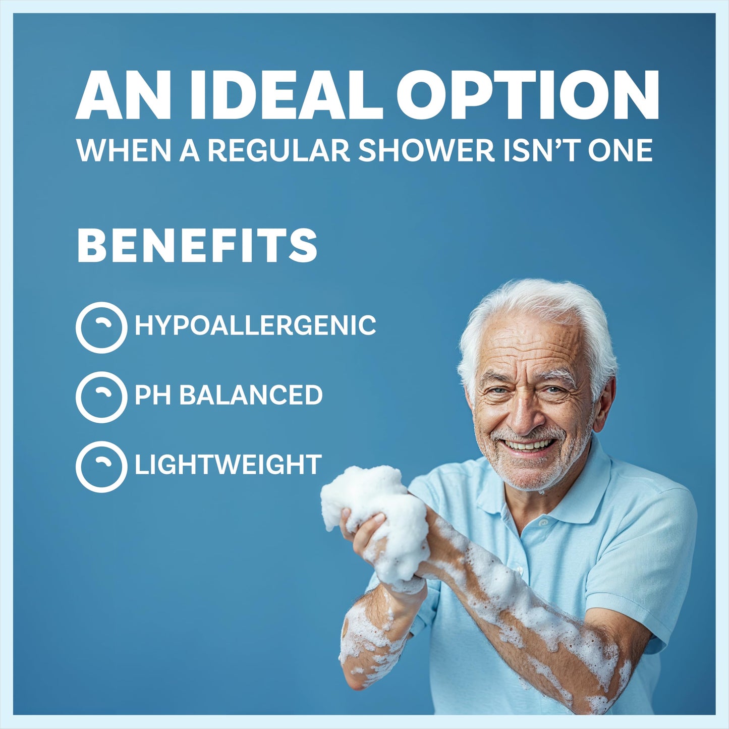 Scrubzz Toallitas de baño desechables sin enjuague, paquete de 25 – Toallitas de ducha todo en 1 de un solo uso, simplemente humedece, espuma y seca sin champú o enjuagar