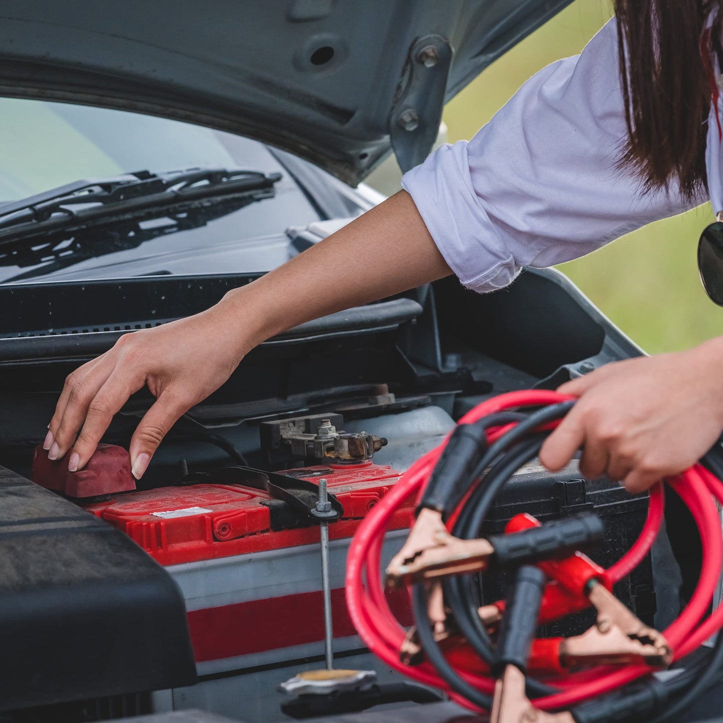 Kit de Herramientas de Emergencia para Asistencia en Carretera Tank Stalwart Rojo