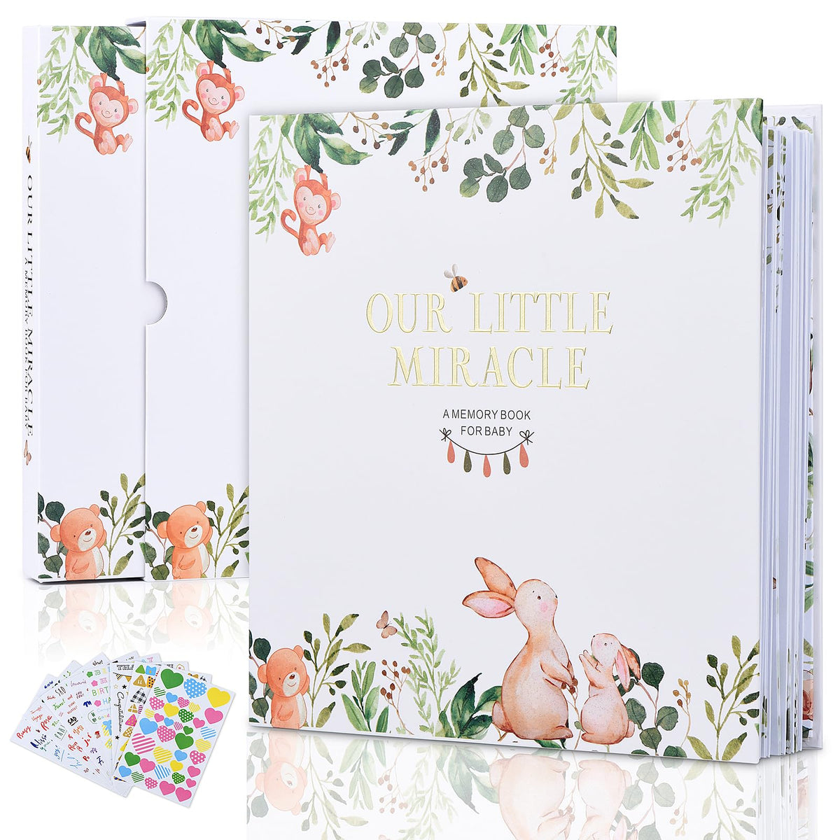 Libro de Recuerdos para Bebés Unisex Nuestro Pequeño Milagro 248 Páginas de Color Ideal para Padres Nuevos