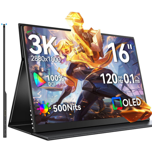 Monitor Portátil UPERFECT OLED 16 Pulgadas 3K Ultra Delgado para Juegos