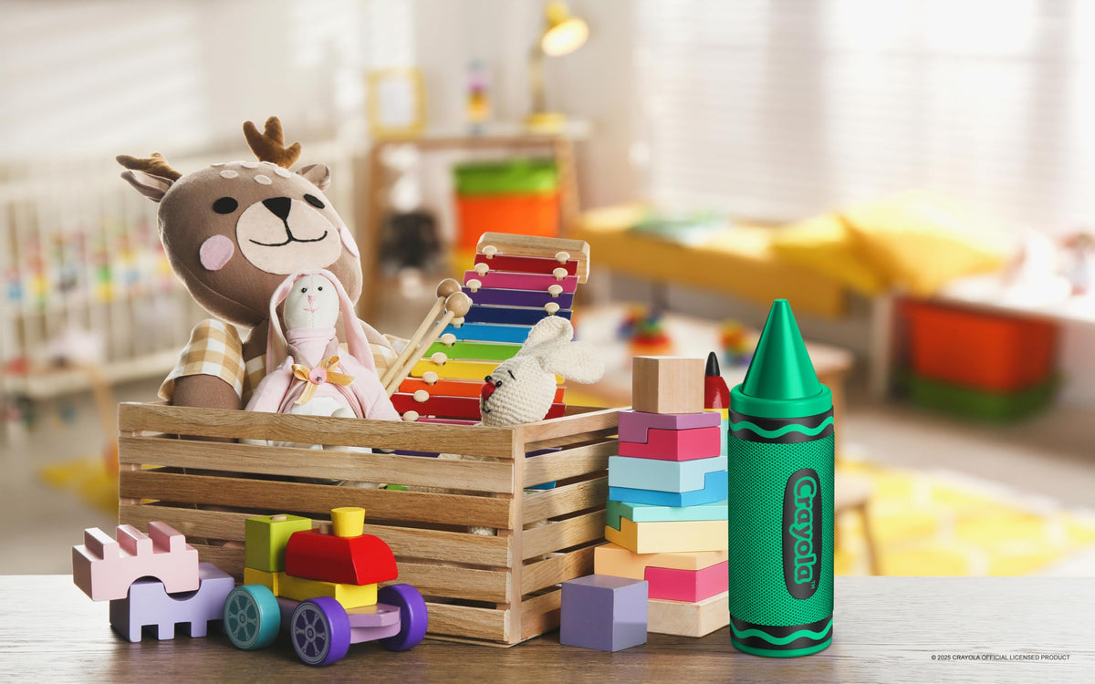 Altavoz Bluetooth Portátil Crayola 20W Sonido HD para Niños con Batería Larga Duración y Emparejamiento TWS