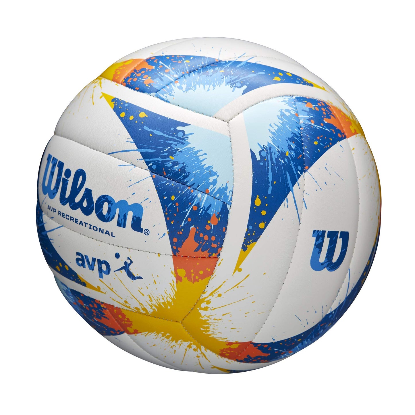 Voleibol Wilson Azul Blanco Amarillo Splatter Paint Tamaño Oficial