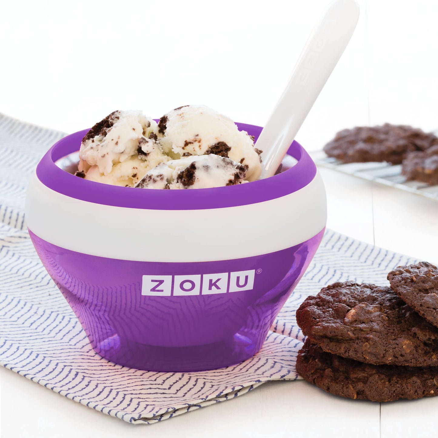 Zoku Purple Ice Cream Maker, Instant Ice Cream Maker